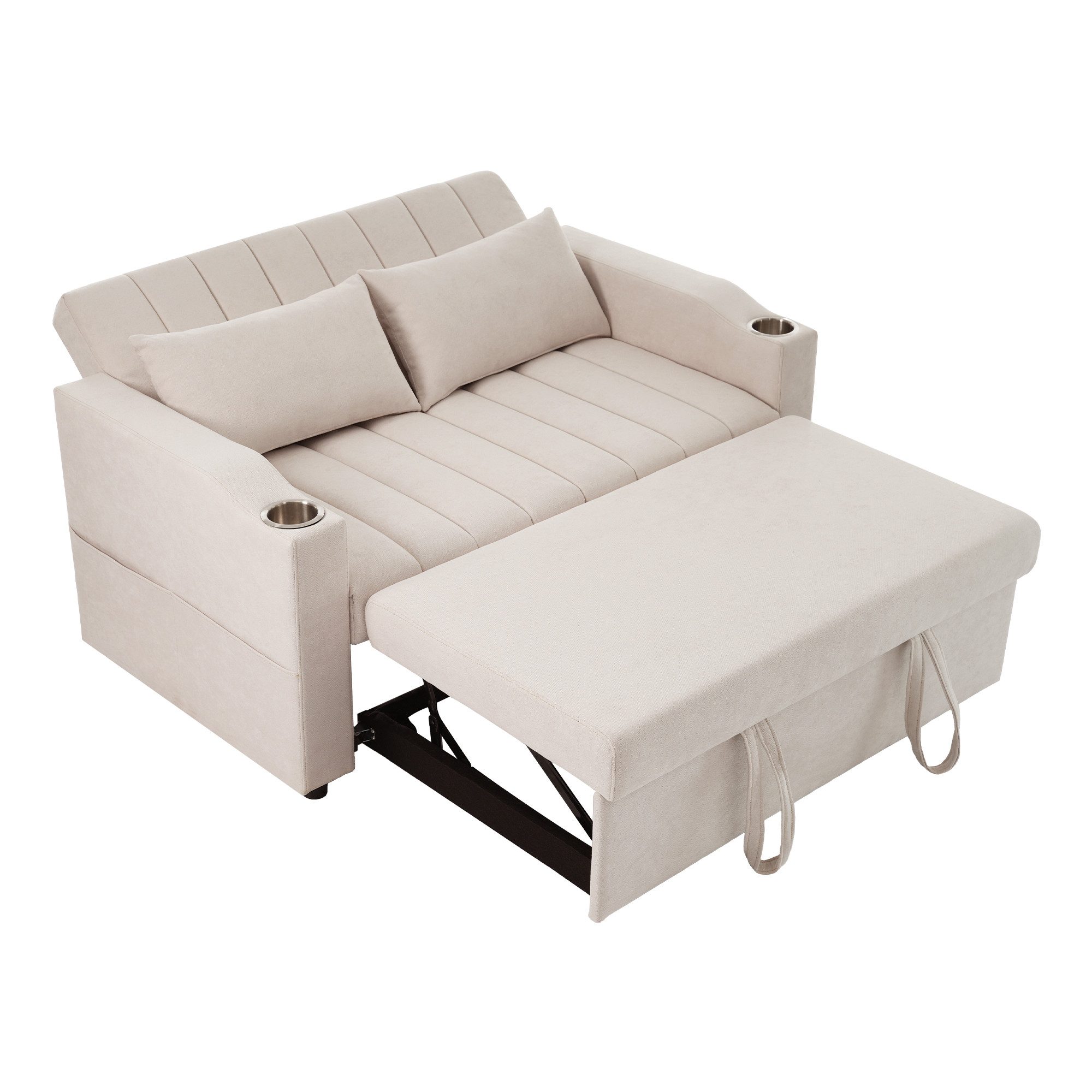 Merax Schlafsofa 2-Sitzer Sofa mit Schlaffunktion, günstig online kaufen