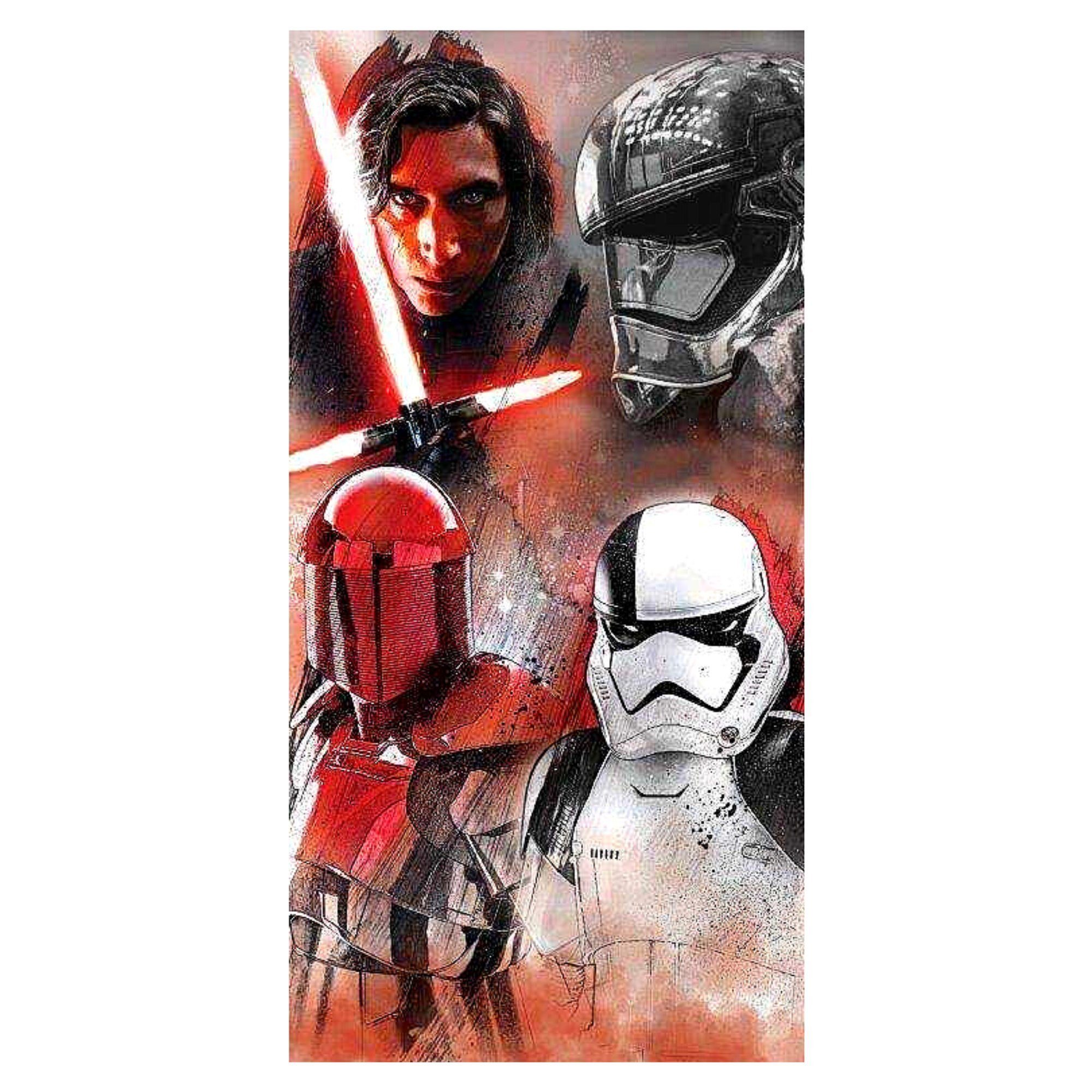 Star Wars Badetuch, Mikrofaser, Strandtuch 70 x 140 cm schnelltrocknend