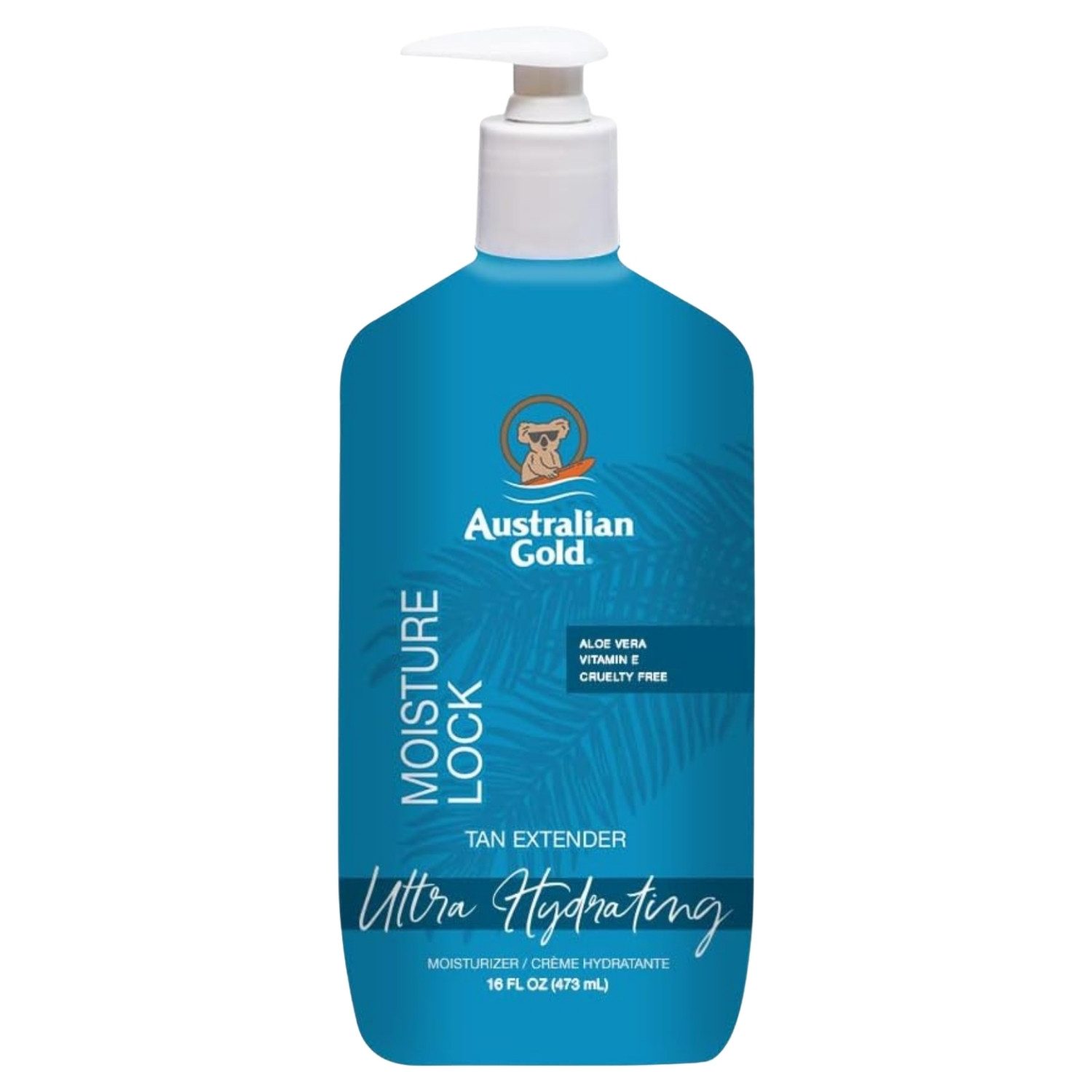 Australian Gold After Sun-Lotion Australian Gold Moisture Lock After-Sun-Lotion 473 ml, 1-tlg., Mit Kakadupflaumenextrakt als natürliche Vitamin-C-Quelle