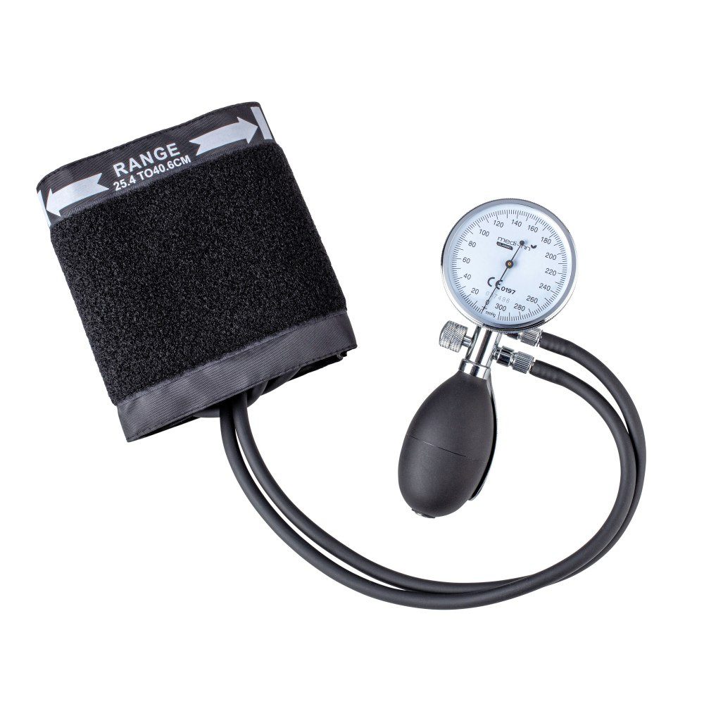 Medi-Inn Blutdruckmessgerät Blutdruckmessgerät Aneroid Premium, 2-Schlauch-System