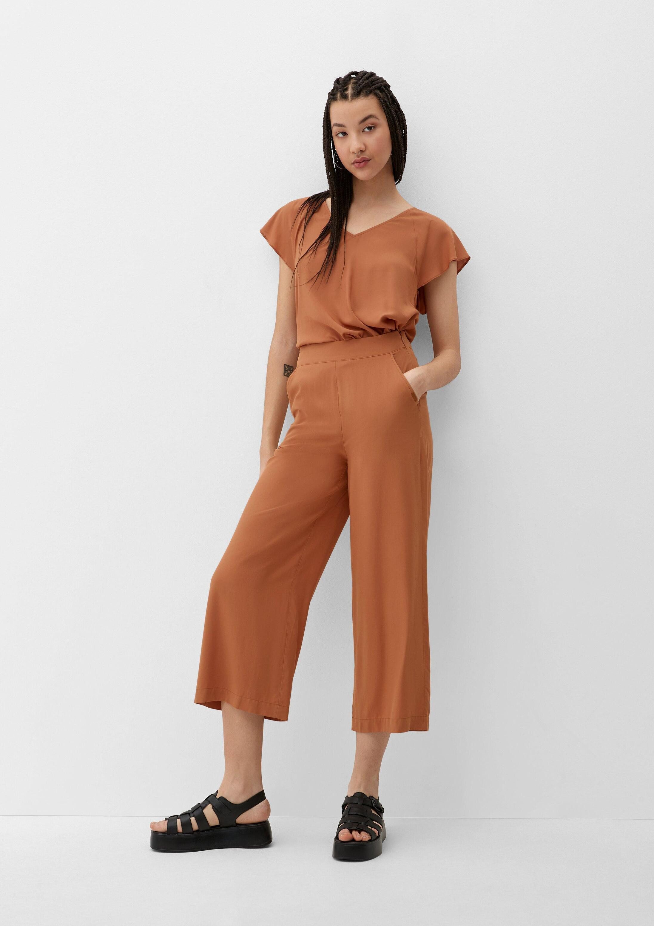 QS Culotte Hose Culotte aus Viskose
