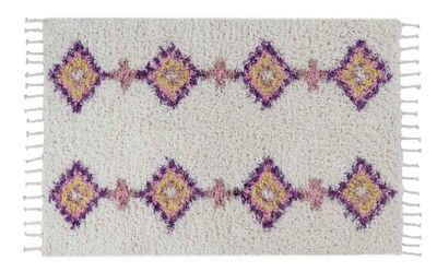 Kinderteppich Teppich, Ethno, 100x160 cm, handgeknüpfte Schurwolle, Scandicliving, rechteckig