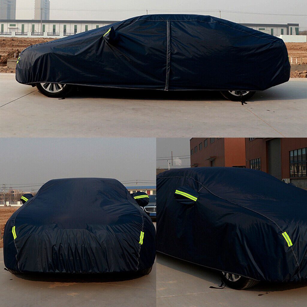 Luckice Hagelschutzplane Autoabdeckung Vollgarage 440x175x150cm, wasserdicht, UV-Schutz (Staubdicht, 190T Polyester, für Limousinen)