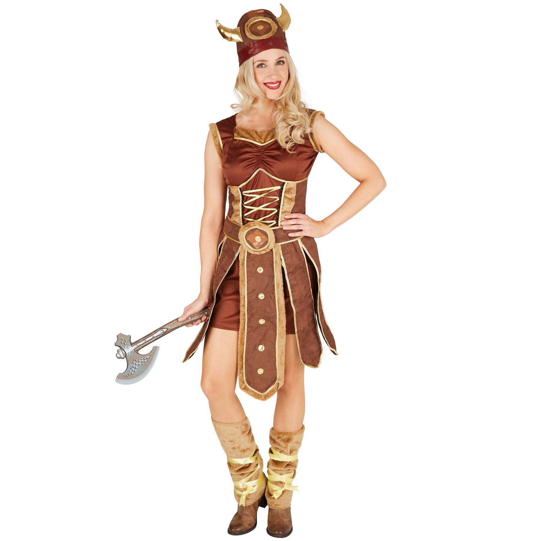 dressforfun Wikinger-Kostüm Frauenkostüm Wikingerin, Schönes Kleid