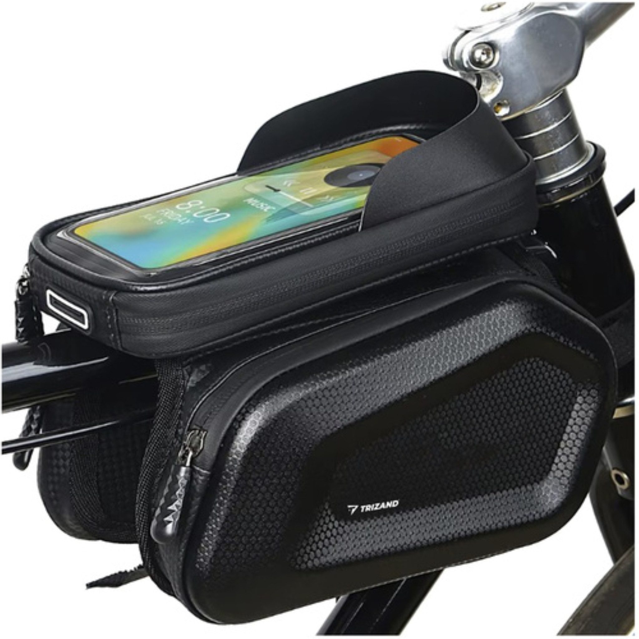 Handytasche Fahrradtasche Handyhülle 7,2" wasserdicht mit Touchfolie & Tasche