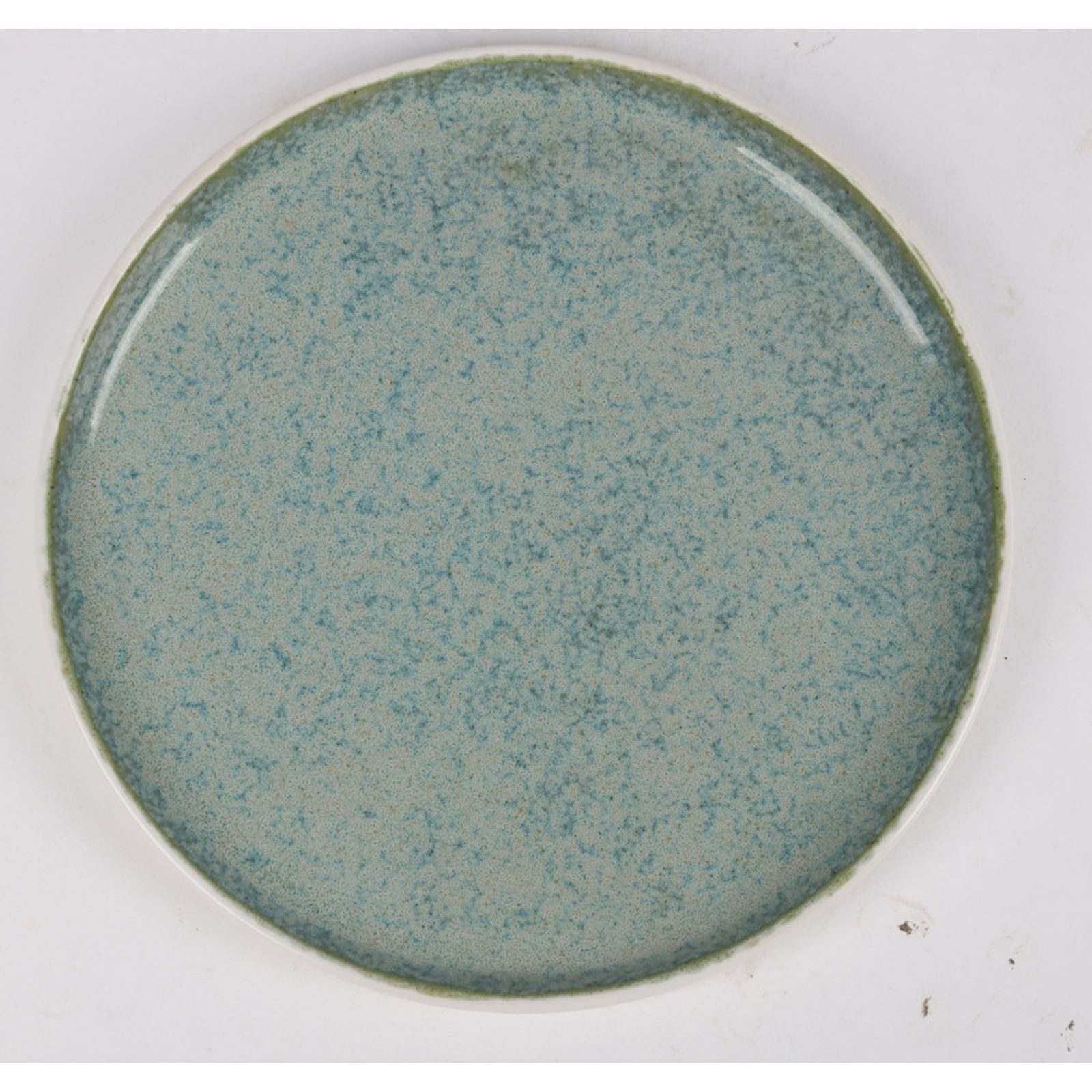 BURI Teller 24x Keramik Dessertteller 21,5 cm Reactive Glaze – buntes Set