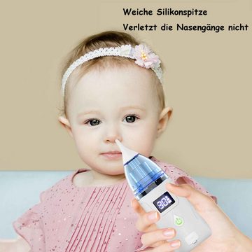 Baby Ja Nasensauger Baby-Nasensauger, Kinder-Rotzreiniger,3 Geschwindigkeiten Saugleistung, Intelligente elektrische, USB-Ladung, tut nicht weh, die Nasenhöhle