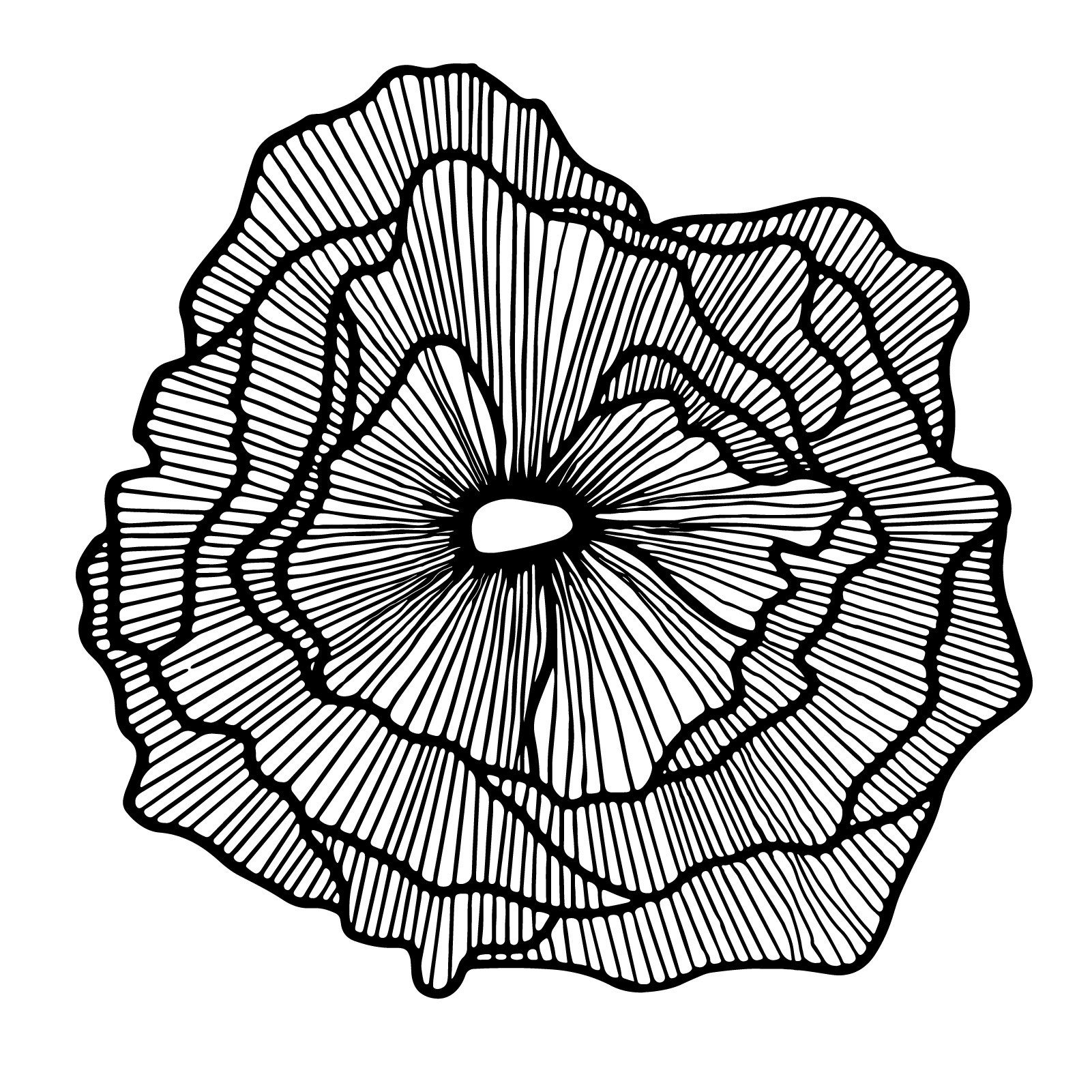 Jumpeak Wanddekoobjekt Minimalistische Linie Blumenkunst, Linie günstig online kaufen