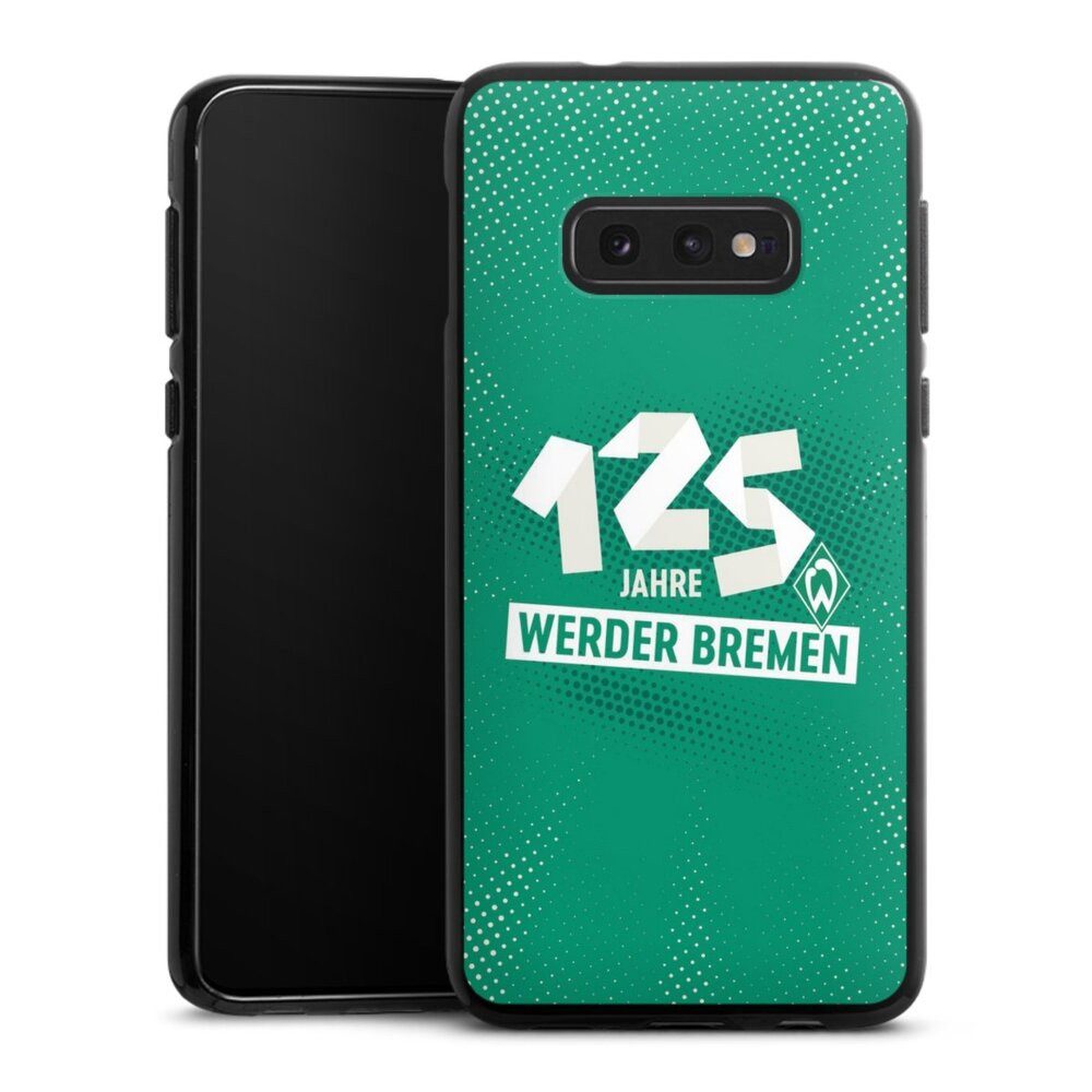 DeinDesign Handyhülle 125 Jahre Werder Bremen Offizielles Lizenzprodukt, Samsung Galaxy S10e Silikon Hülle Bumper Case Handy Schutzhülle