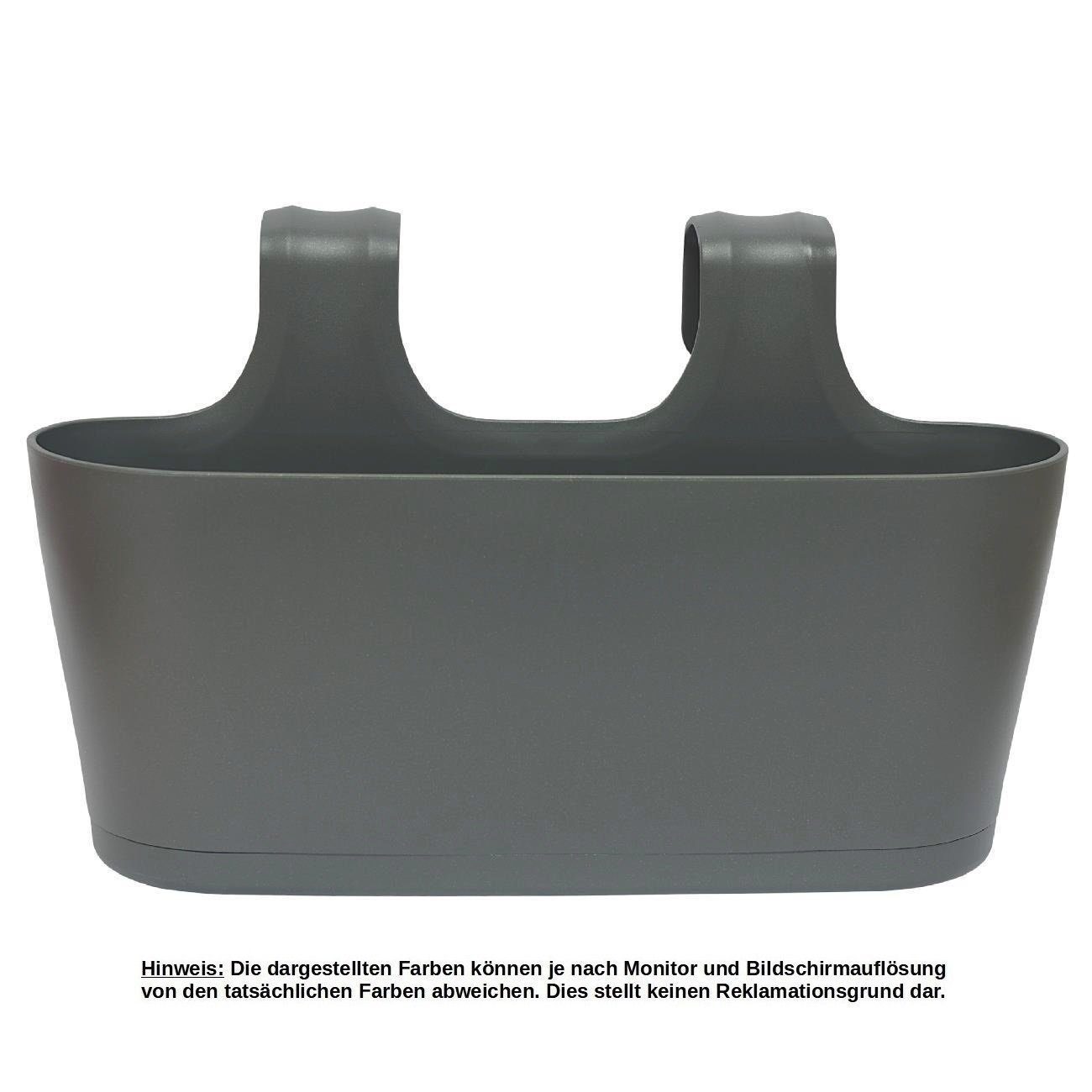 Engelland Blumenkasten Blumentopf zum Hängen (Vorteils-Set, 3 St., Fassungsvermögen je Topf 5,5 Liter), UV-Beständig, Frostbeständig, Wasserauffangschalen – Bild 2 von 5