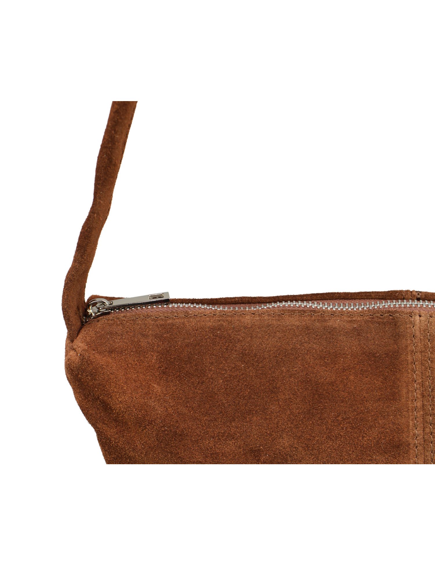BRISE TASCHE Schultertasche Elegante Wildleder Schultertasche Crossbody Bag Made in Italy (Kein Set, Einzeltasche), Vielseitig tragbar (Schultertasche, Crossbody, Banana Bag)
