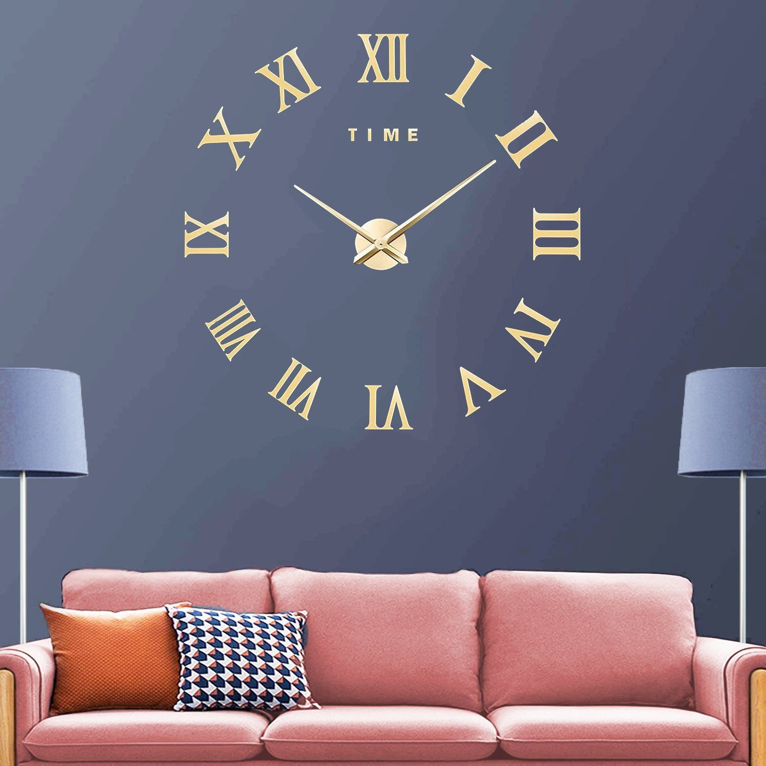 feinlux Wanduhr Dekorative 3D-Wanduhren (Geeignet für Zuhause Wohnzimmer, Schlafzimmer Wanddekoration)