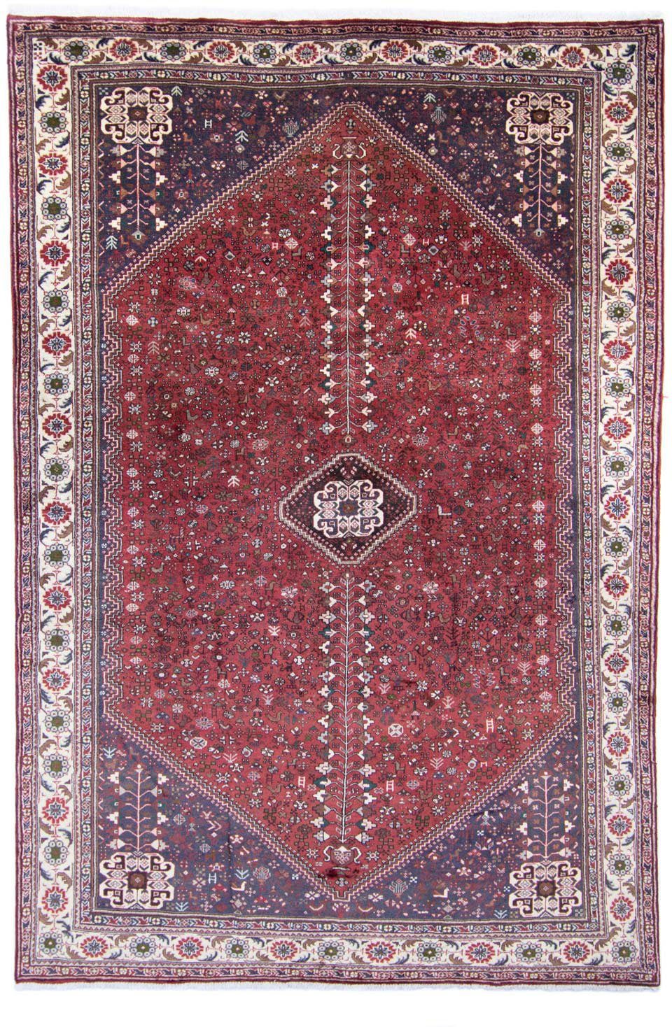 Wollteppich Abadeh Medaillon Rosso 308 x 193 cm, morgenland, rechteckig, Höhe: 10 mm, Unikat mit Zertifikat