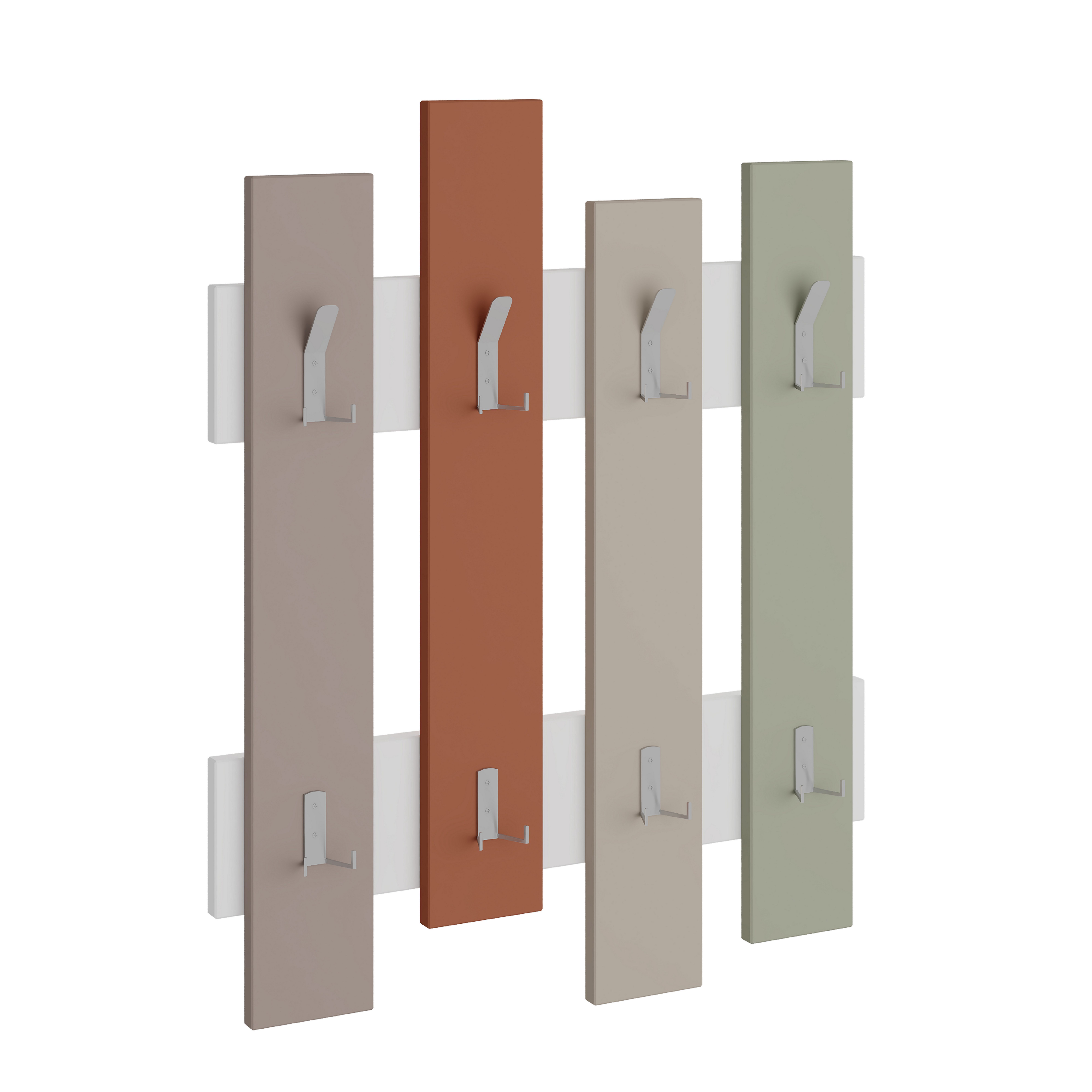 Weiß- Mokka- Zimt- Sandstein- Eschgrün