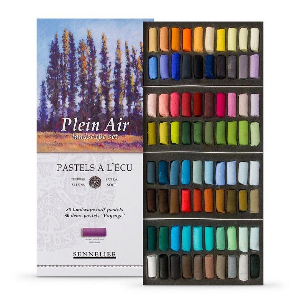 Pastellkreide Soft Pastelle Landscape Set, 80 halbe Pastell-Sticks