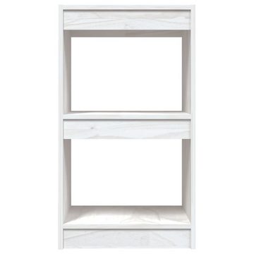 furnicato Bücherregal Weiß 40x30x71,5 cm Massivholz Kiefer