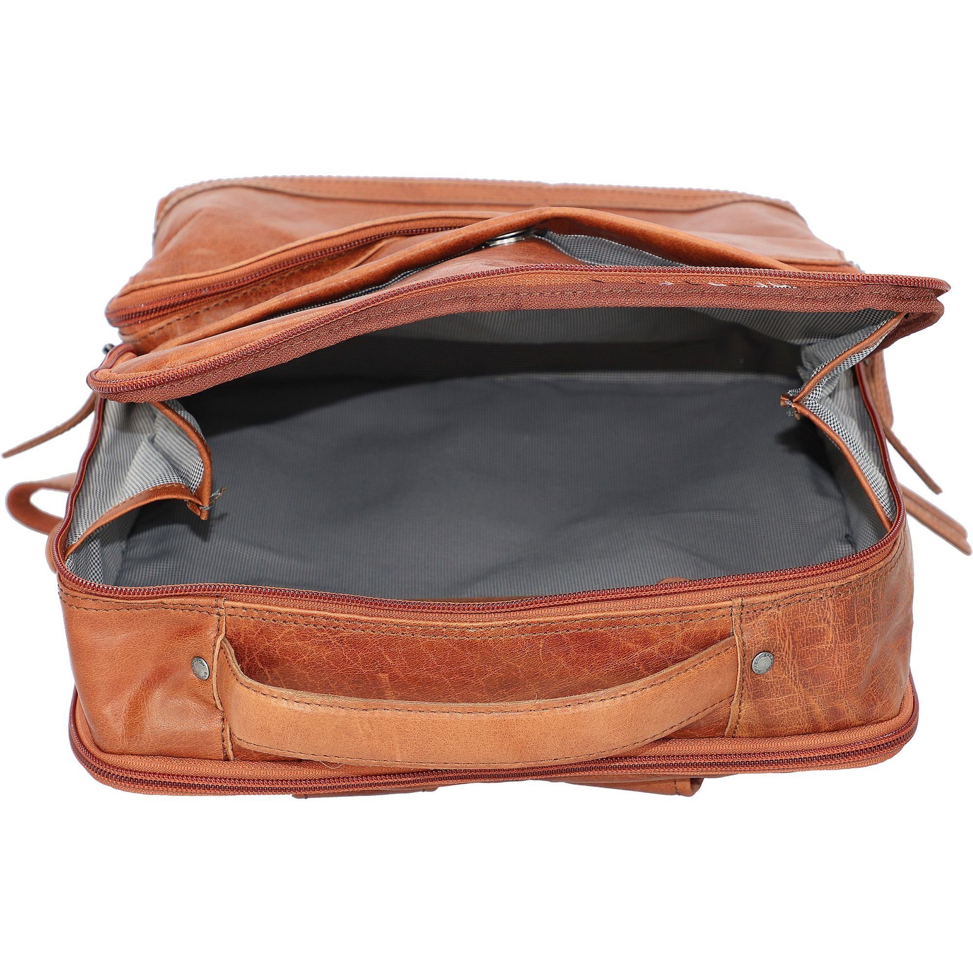 Spikes & Sparrow Laptoprucksack, Leder