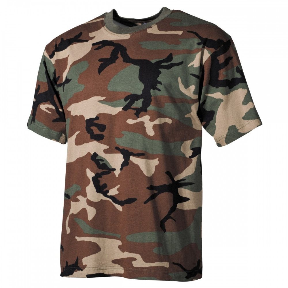 MFH T-Shirt MFH US Tarn T-Shirt, halbarm, 160g/m² - Army T-Shirt.