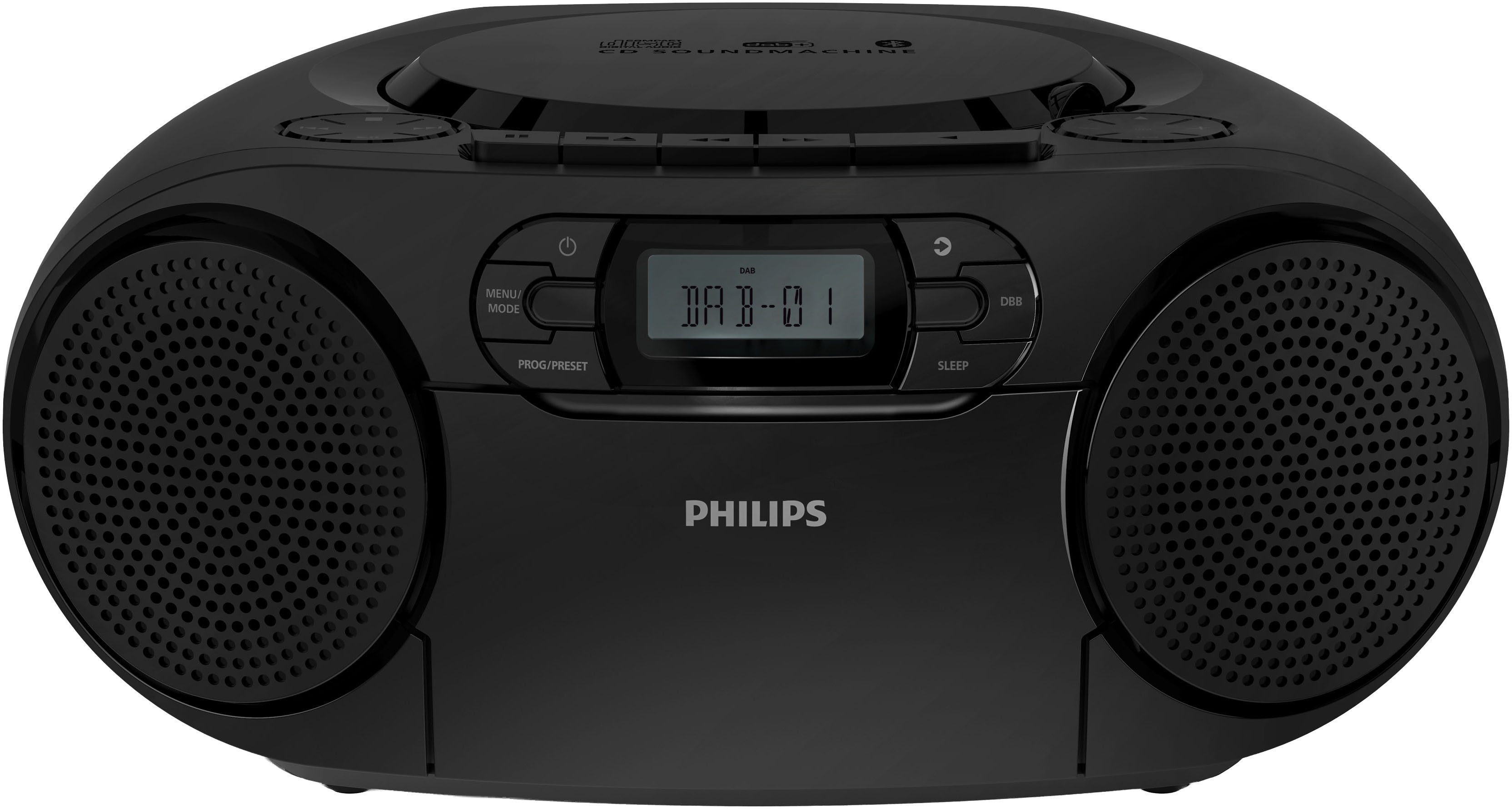 Philips TAZ2500/10 Boombox (Digitalradio (DAB), UKW mit RDS, 3 W)