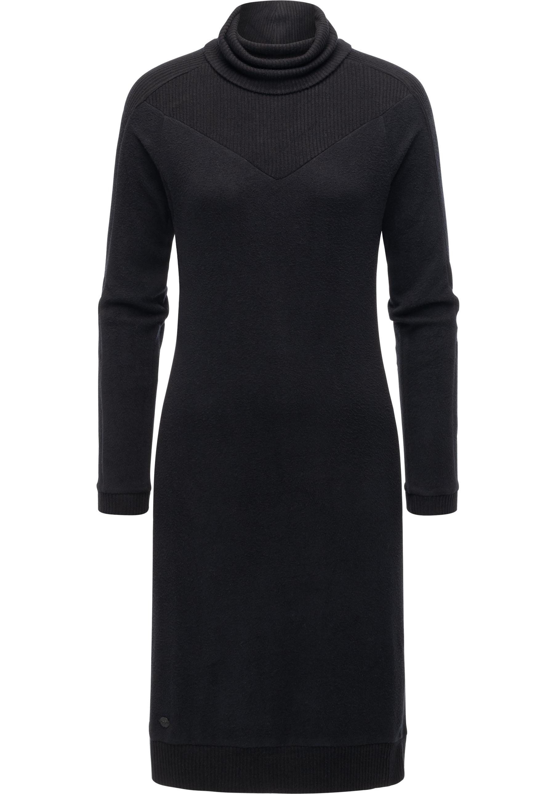 Ragwear Jerseykleid Peona Modisches Damen Pulloverkleid mit Rollkragen