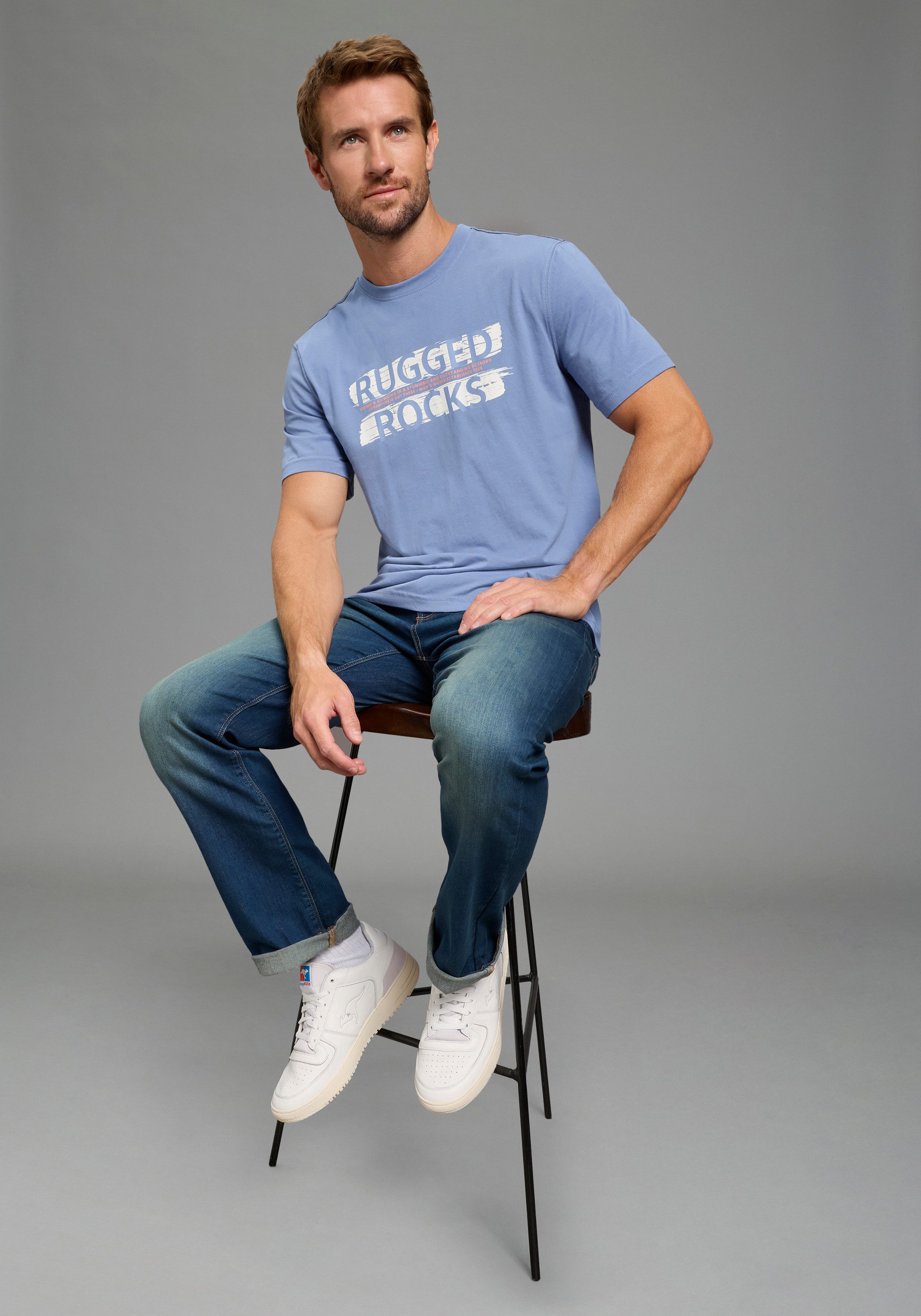 Man's World Rundhalsshirt casual Stil, Kurzarm, normale Passform, bedruckt – Bild 2 von 5