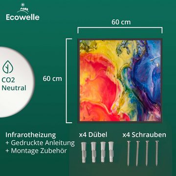 Ecowelle Infrarotheizung 300 - 1400 W + 10 Jahre Garantie + Made in Germany + WIFI Thermostat
