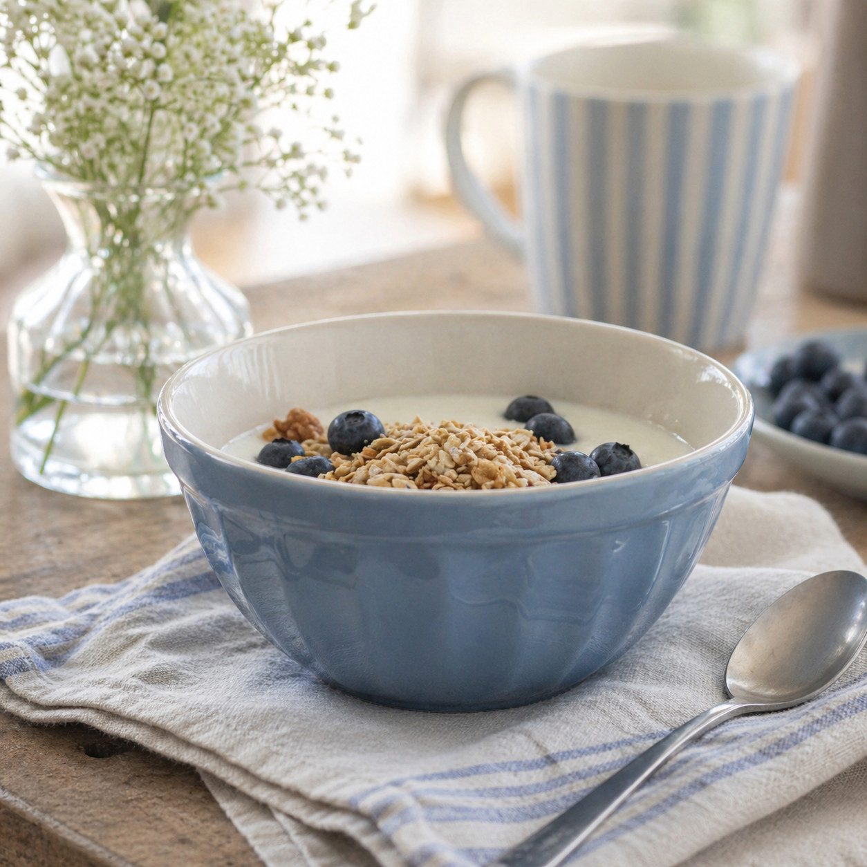 Ib Laursen Müslischüssel Ib Laursen Mynte® Müslischale Blue Bell