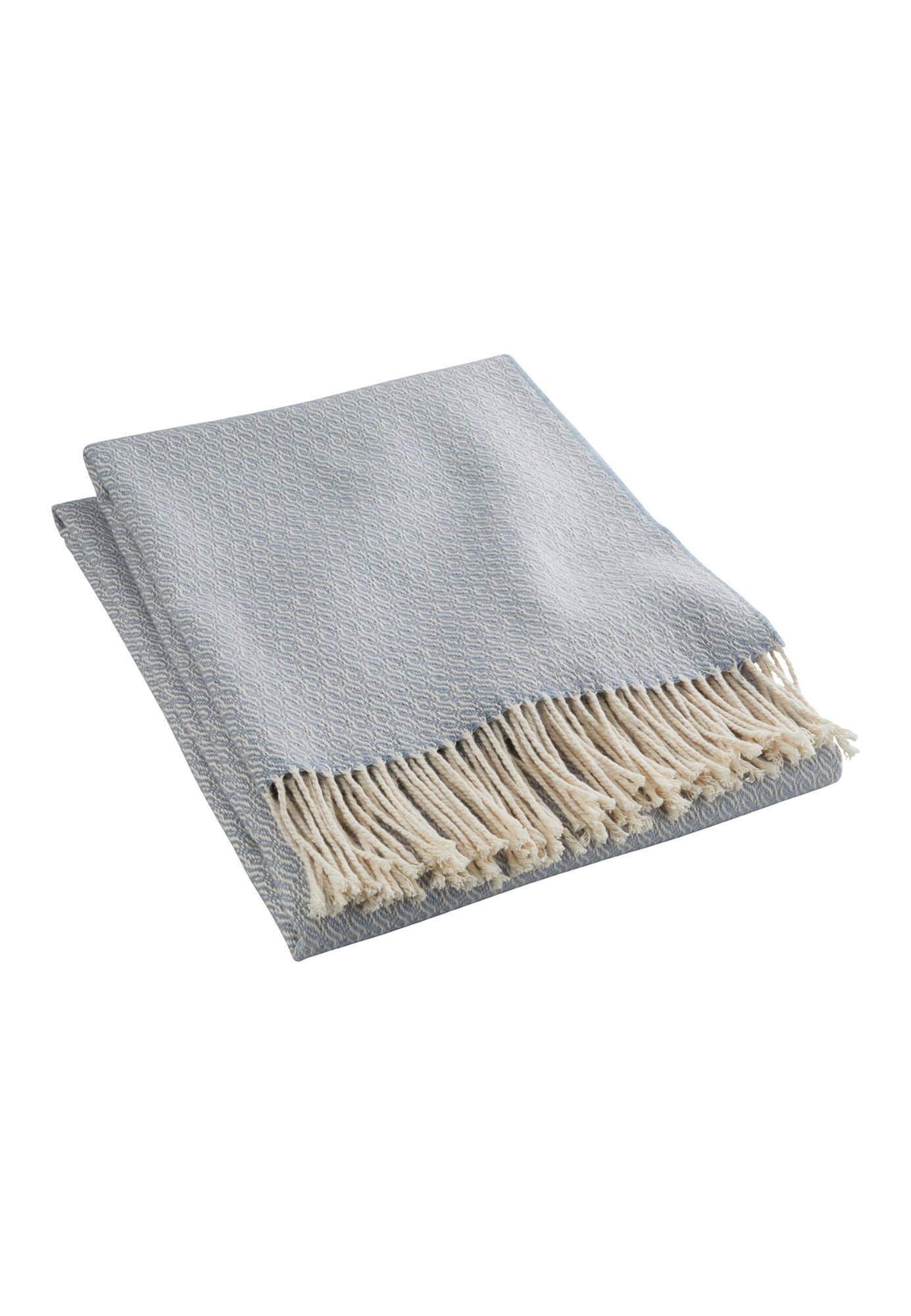 Plaid LIA aus Bio-Baumwolle mit Bio-Lambswool, Hessnatur