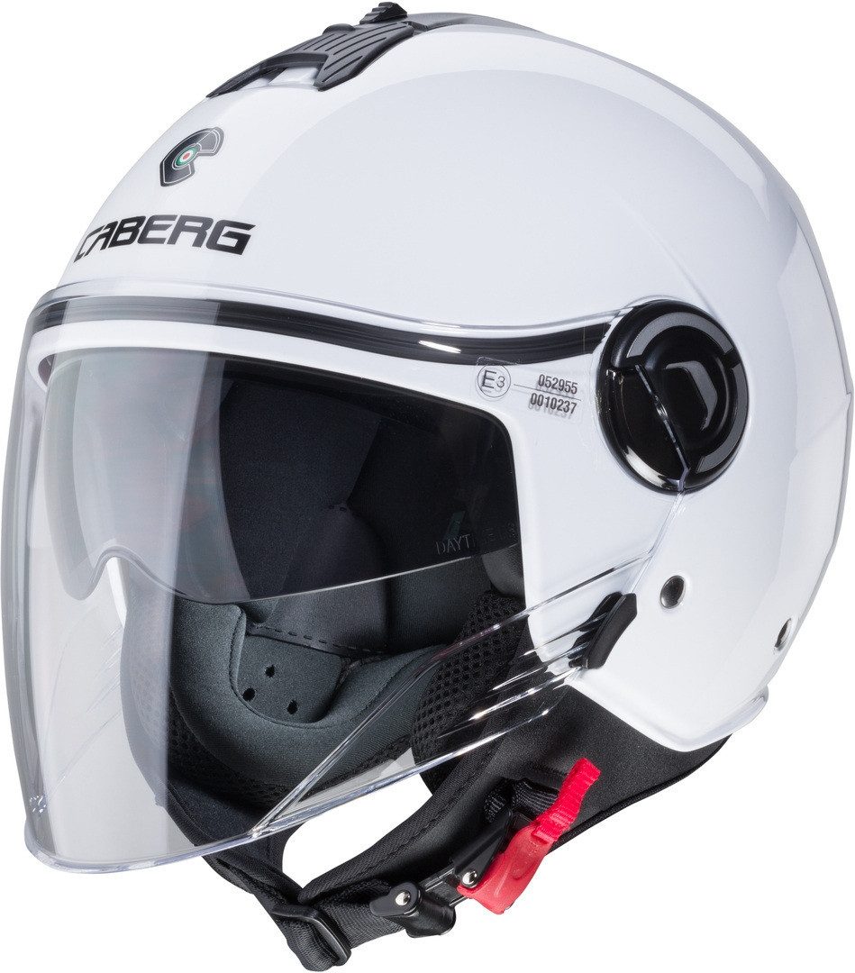 Caberg Motorradhelm Riviera V4 X Jethelm, integriertes Sonnenvisier,vorbereitet für Kommunikationssystem