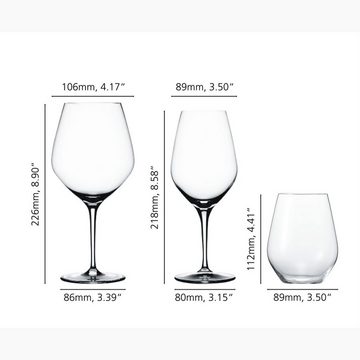 SPIEGELAU Glas AUTHENTIS, maschinell gefertigt, Kristallglas, spülmaschinenfest