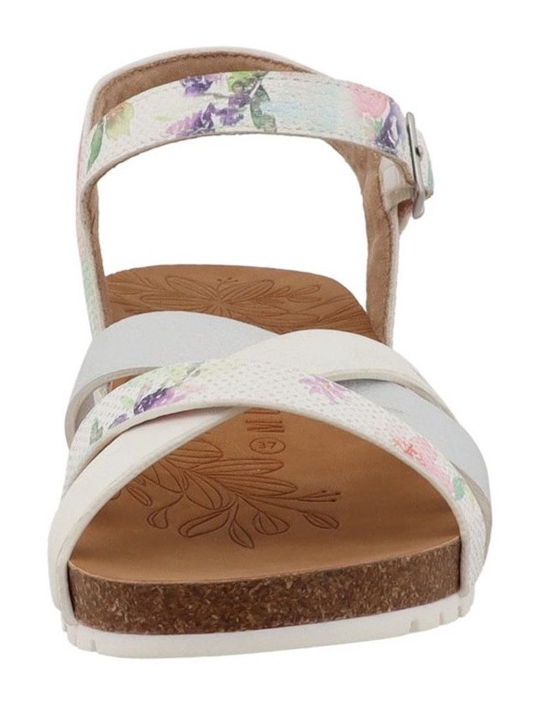 Mustang Shoes Magnolia Sandalette Riemchensandale, Sommerschuh mit modischem Druck – Bild 4 von 5