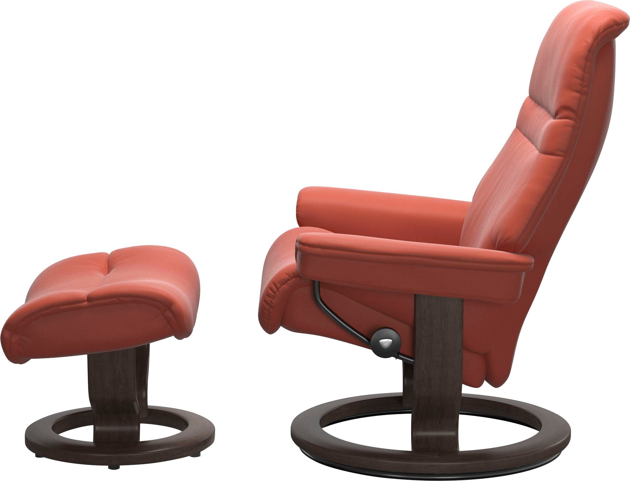 Stressless® Relaxsessel Sunrise L, Base, Gestell Wenge (Set, Größe Relaxsessel Hocker), mit Classic mit