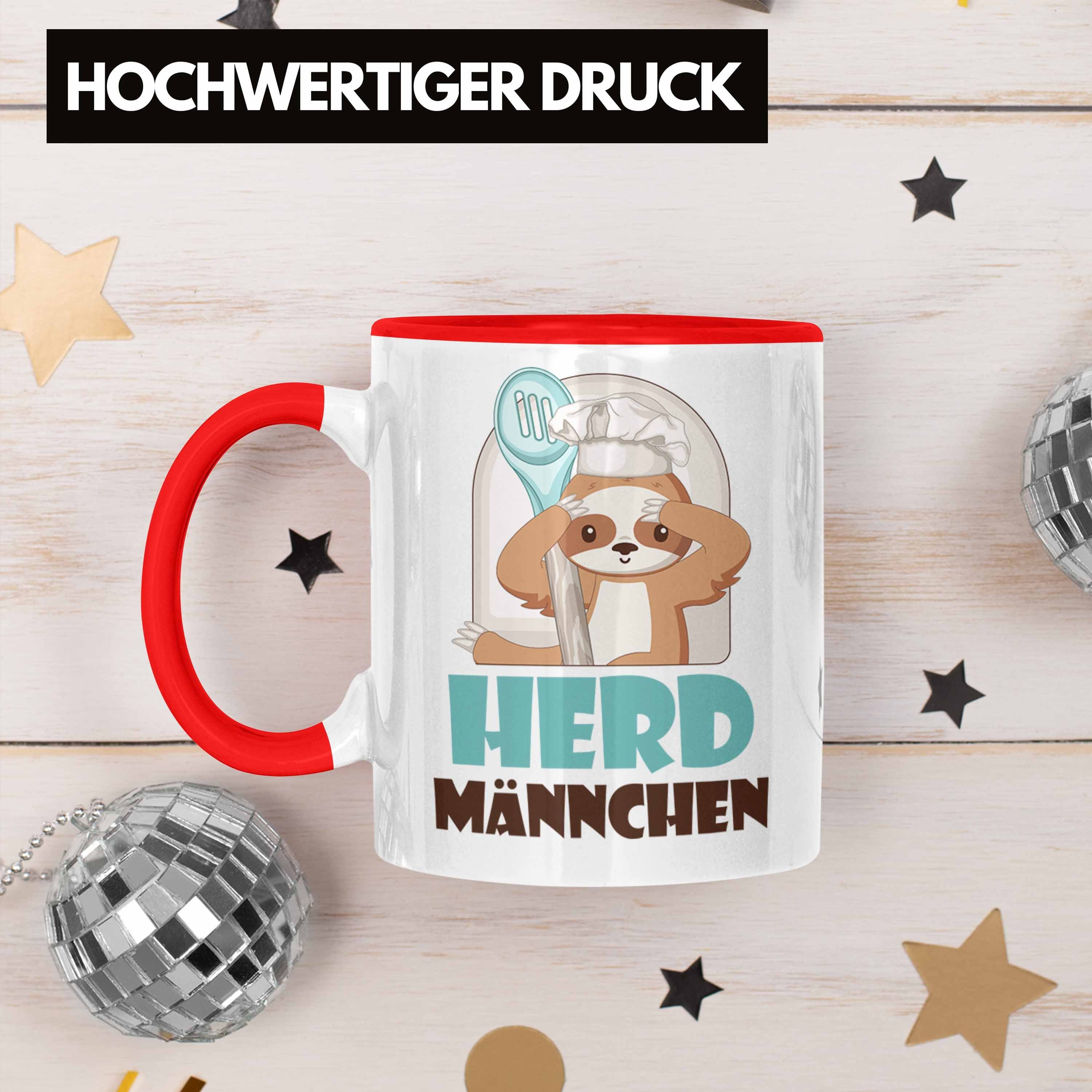Herd-Männchen - Rot Geschenkiee für Geschenk Tasse Tasse Trendation Trendation Köche Koch
