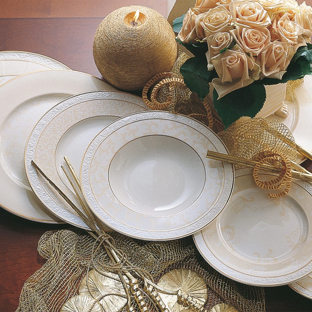Villeroy & Boch Signature Platzteller Ivoire Platzteller, 1-tlg., Premium Bone Porcelain, spülmaschinenfest, Made in Germany