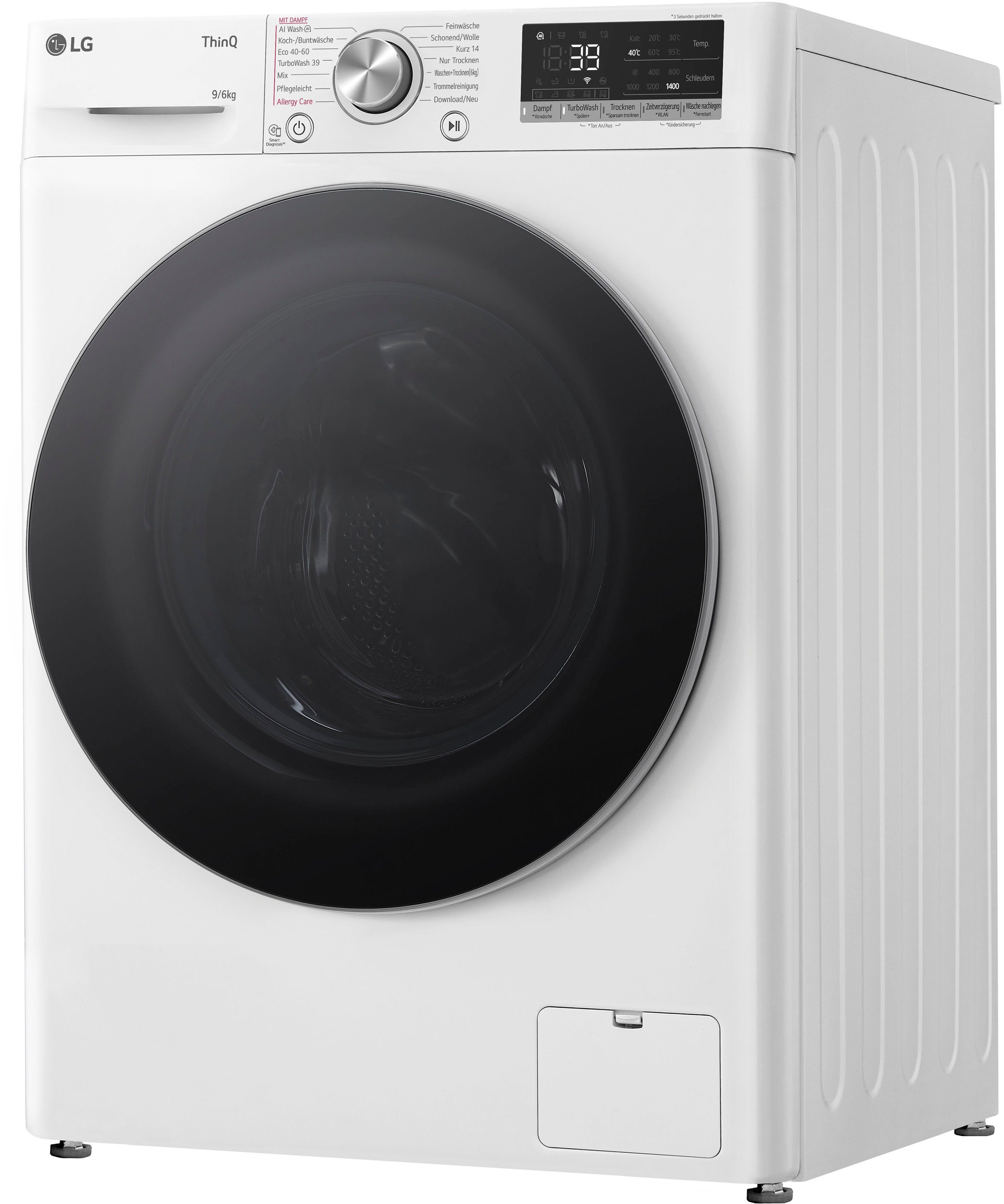 LG Waschtrockner Serie 7 W4WR70961, 9 kg, 6 kg, 1400 U/min