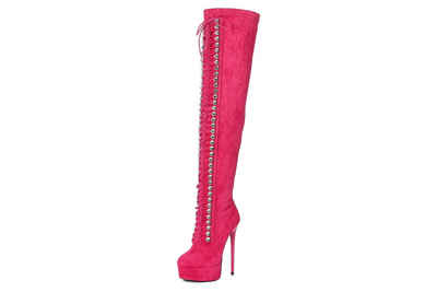 Giaro [D2C] DOMINIQUE FUCHSIA VELOUR Stiefel