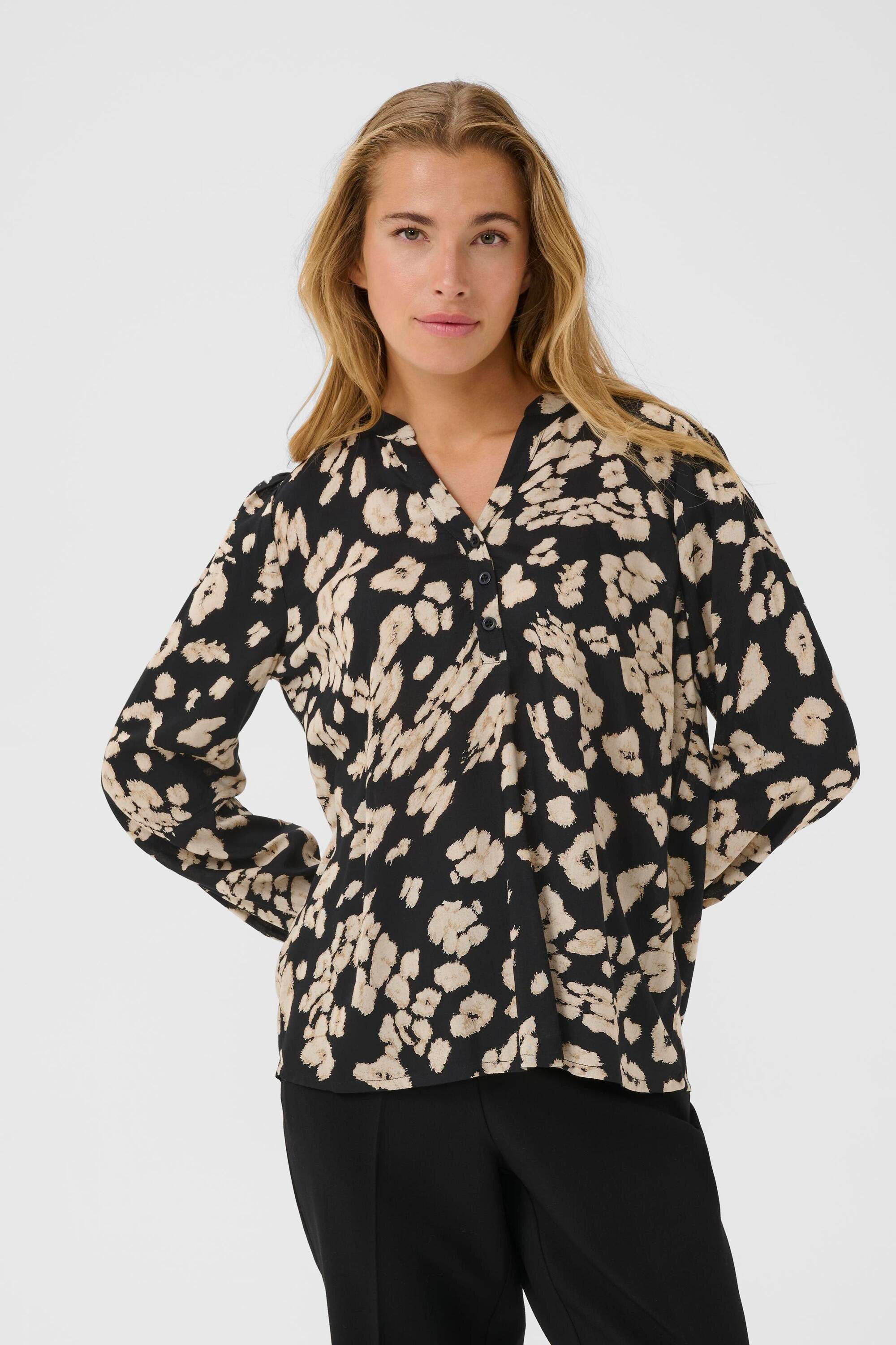 Langarmbluse Bluse langarm KAsomia