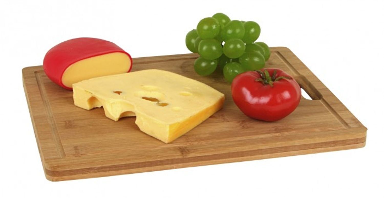 Schneidebrett Bambus Schneidebrett 40x30cm Küchenbrett Holzbrett Tranchierbrett Brot