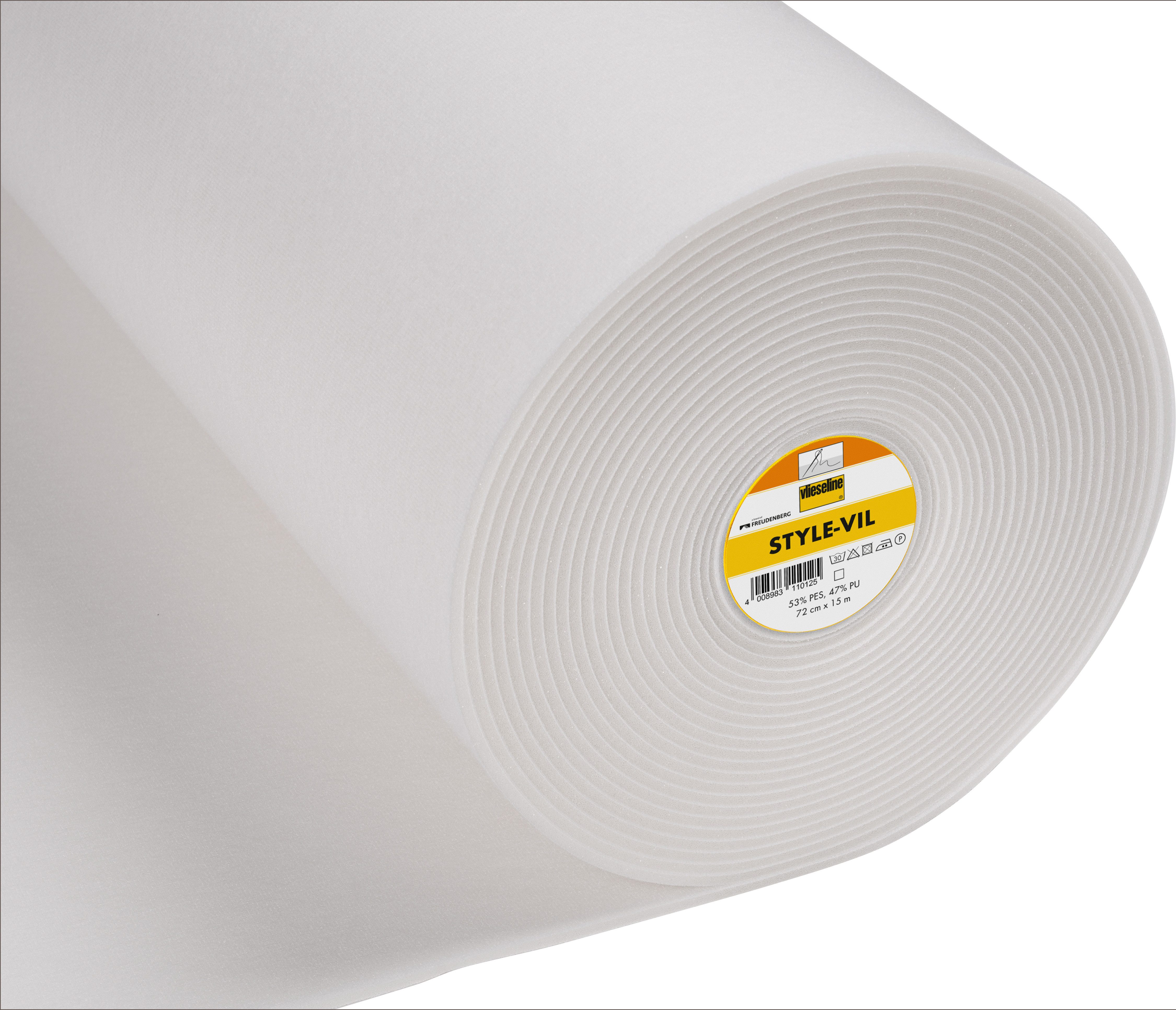 Vlieseline Stoff Style-Vil, weiße Polsterfolie, 0,72 cm x 1 m