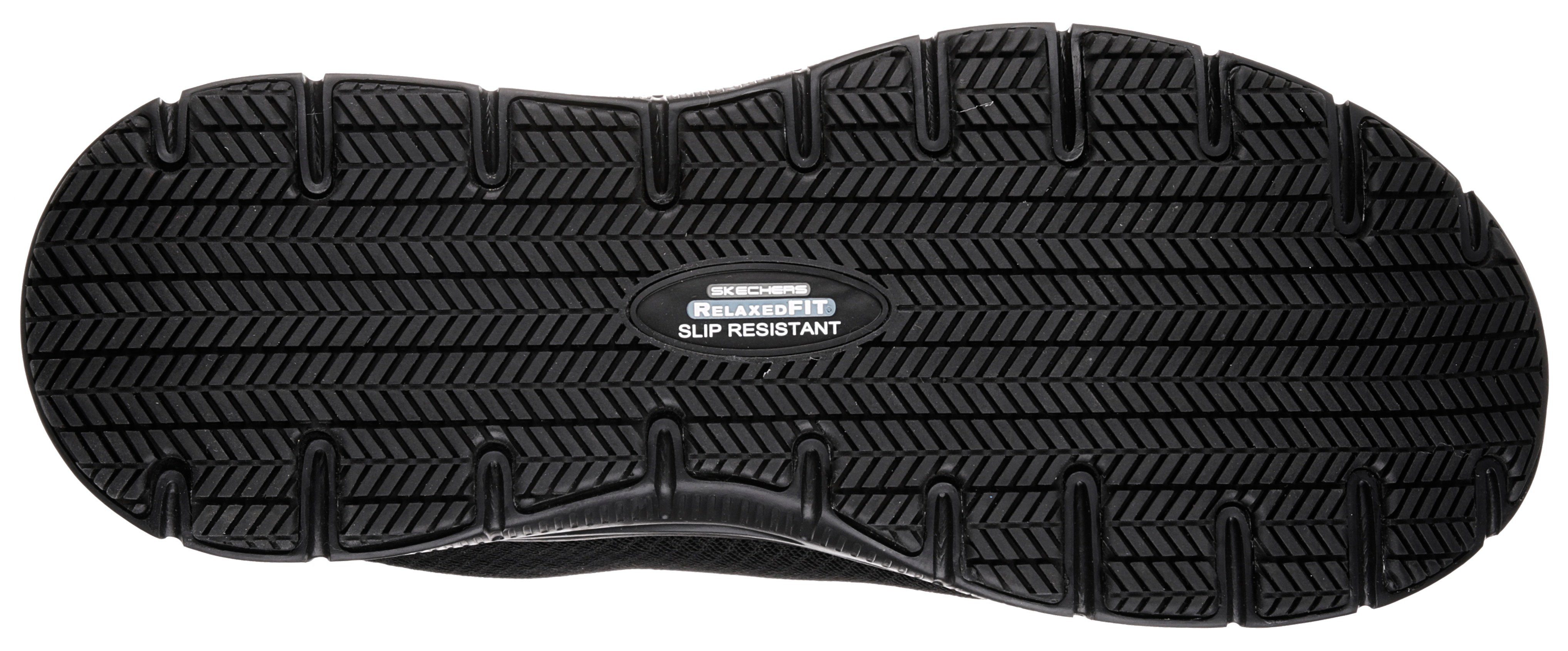 Skechers Berufsschuh Schnürschuh für Gastronomie,Pflege mit gepolsterter Innensohle
