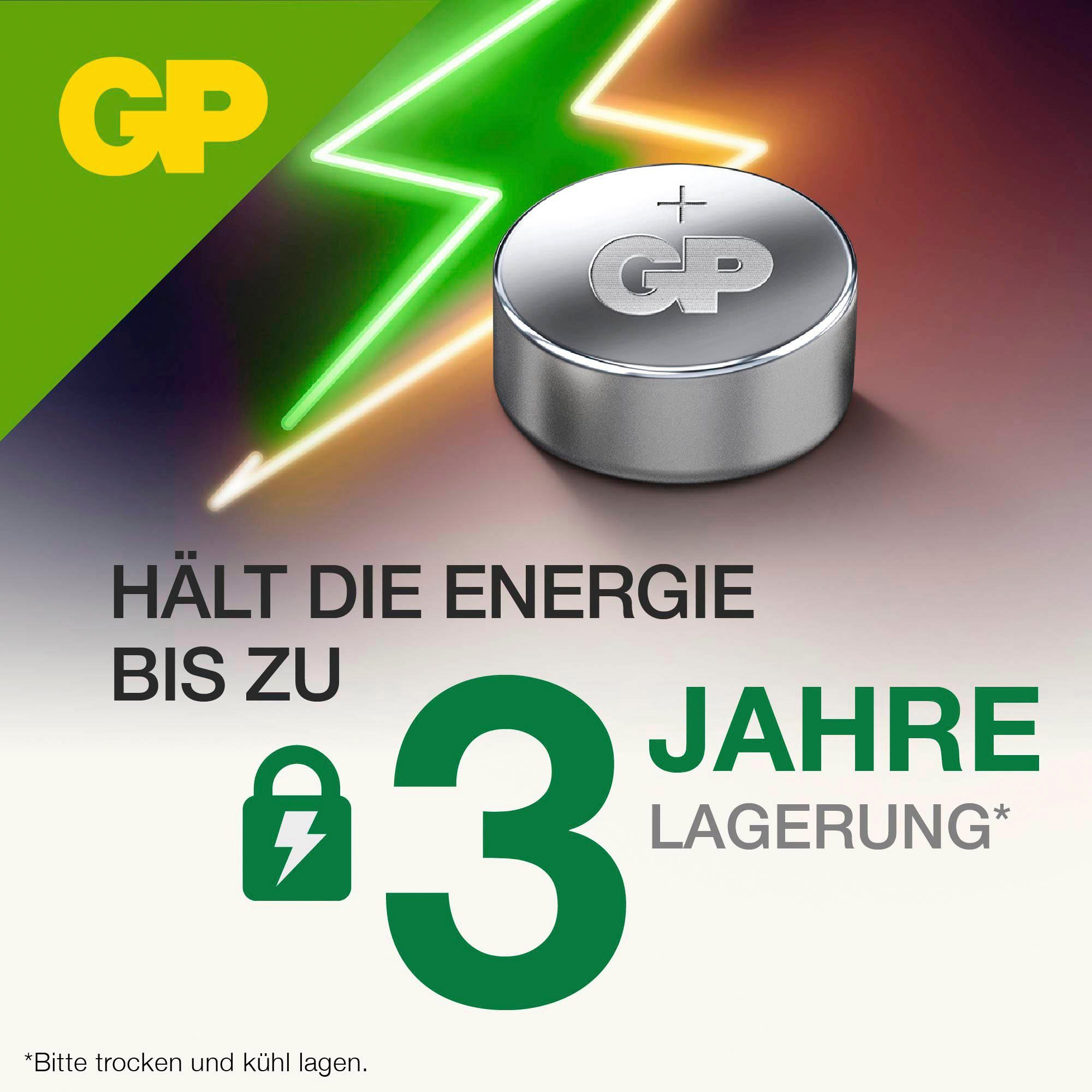 GP Batteries 5er Pack Alkaline A76, LR44, V13GA« Knopfzelle, (1,5 V, 5 St)