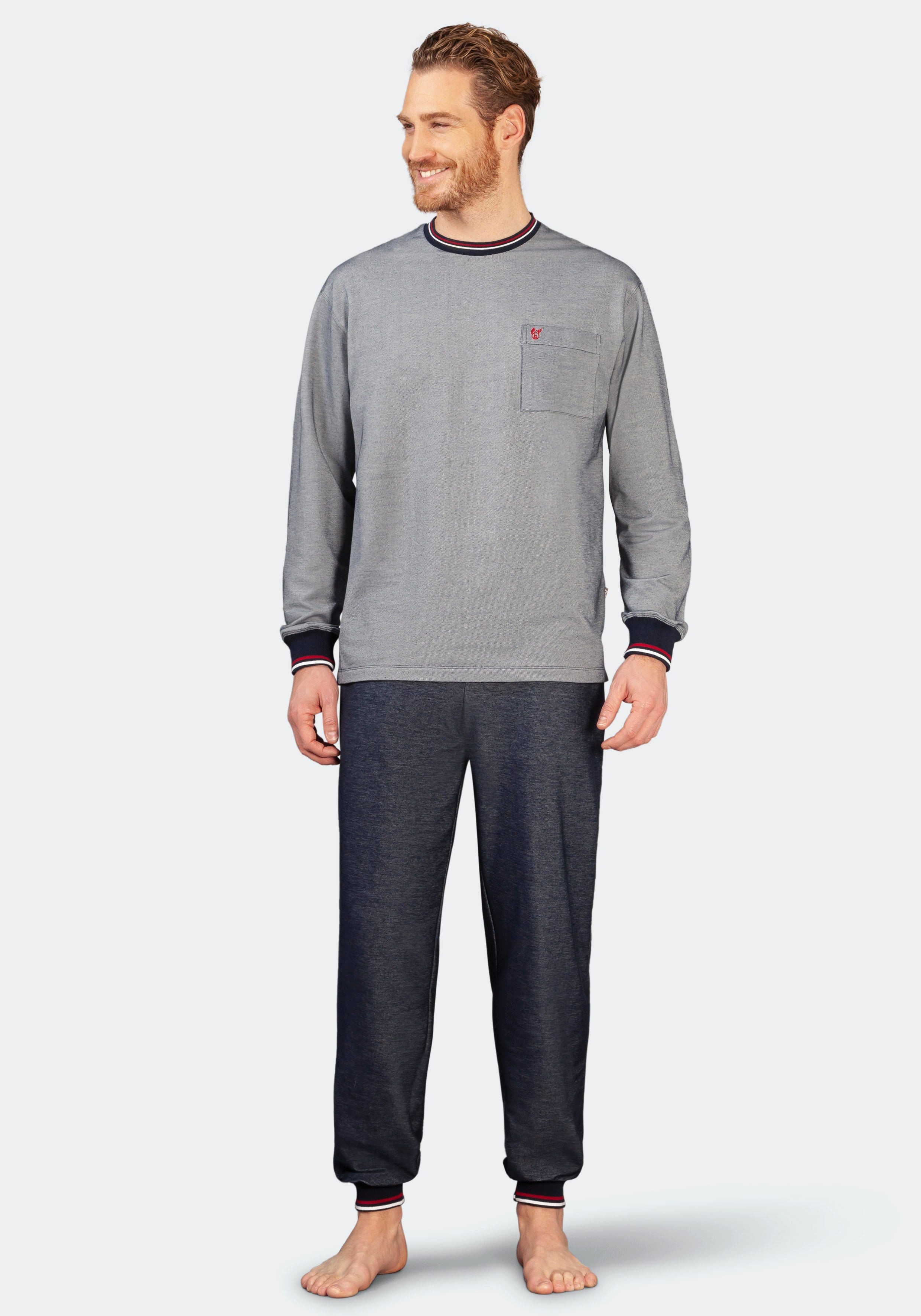 Hajo Schlafanzug Schlafanzug mit Bündchen, Klima Light günstig online kaufen