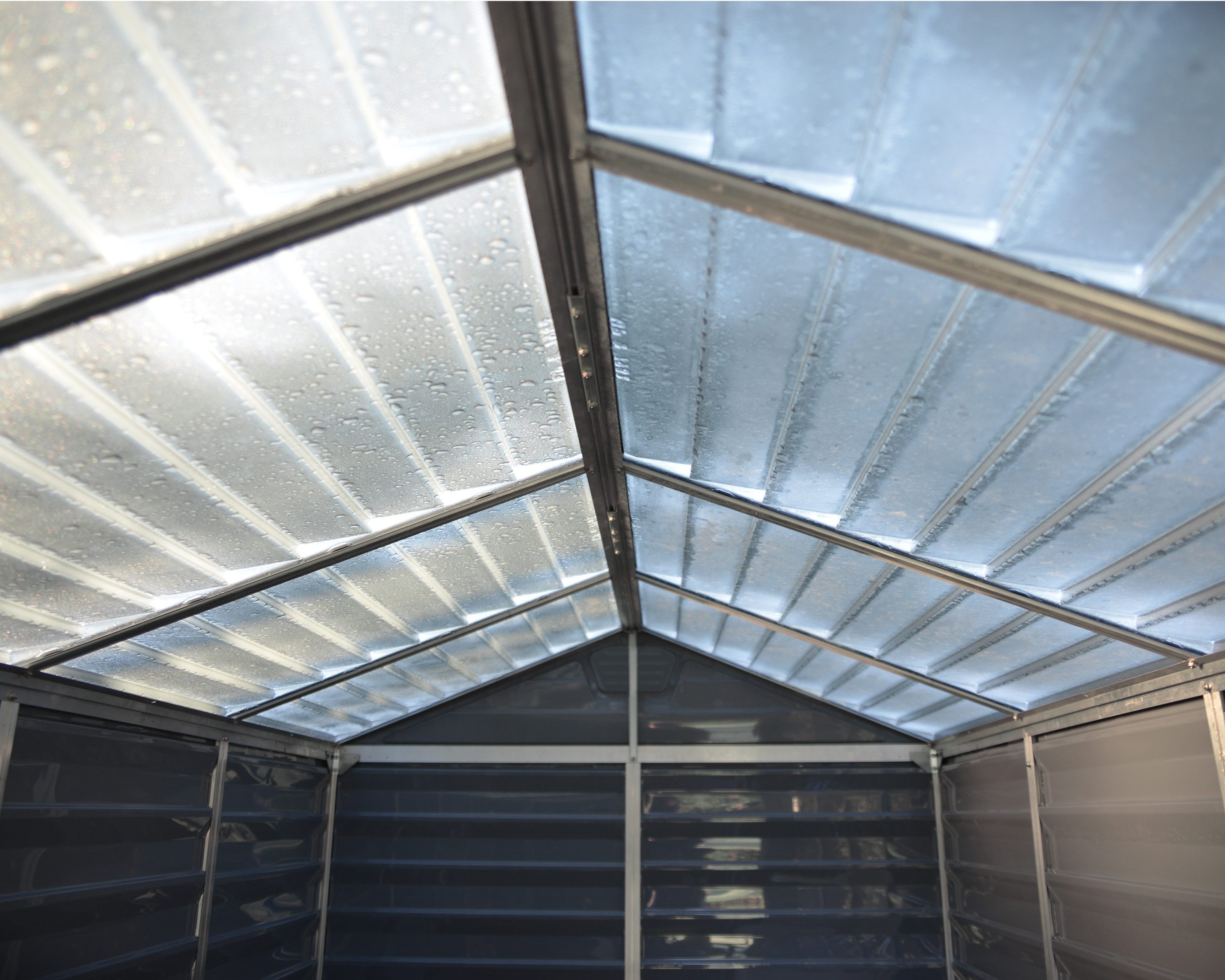 Palram - Canopia Gerätehaus Skylight, BxT: 185x379 cm, mit lebenslang widerstandsfähigen Wandpaneelen
