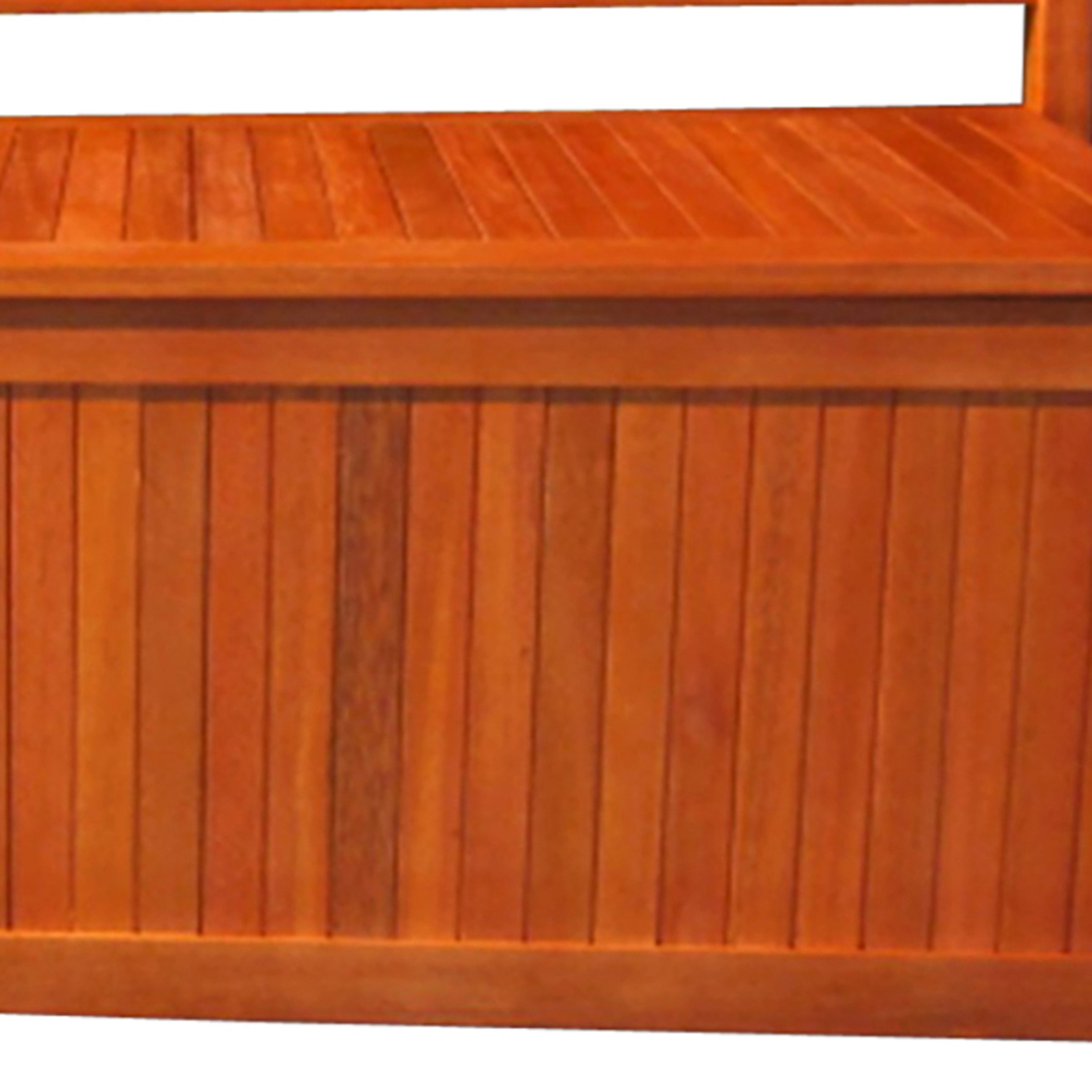 TPFGarden Gartenbank BENO (Wetterfeste Outdoor Gartenbank mit Truhe, Holzbank, Sitzhöhe 45 cm, Sitzbreite 142 cm)