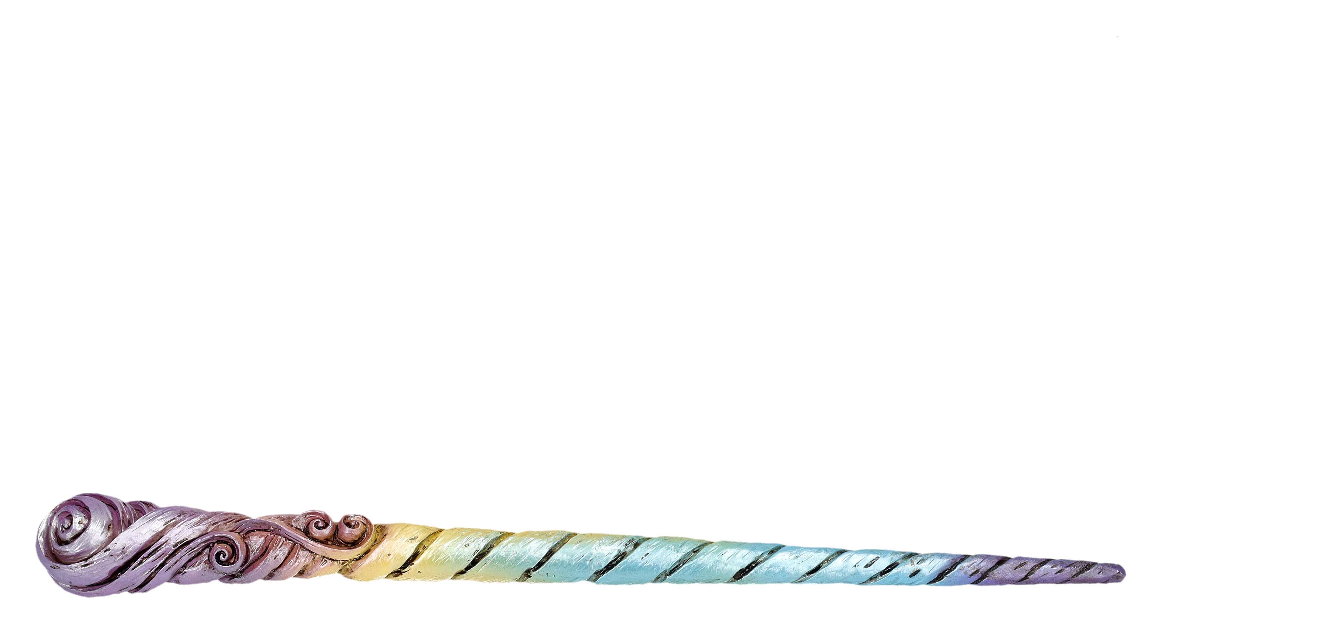 Figuren Shop GmbH Dekoobjekt Zauberstab groß - Einhorn Horn - Fantasy Dekoration Dekoobjekt Dekosta