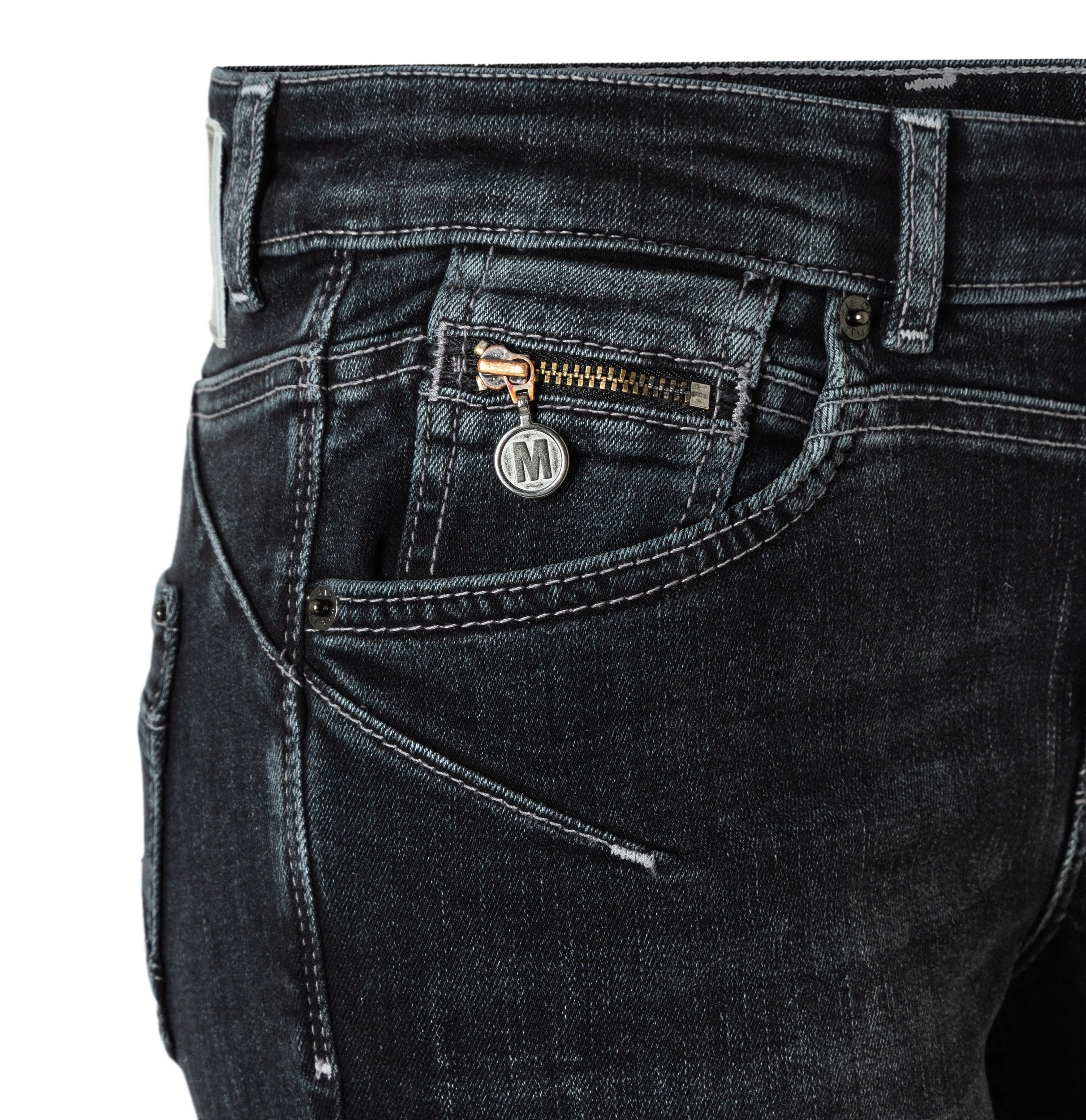 MAC RICH SLIM D962 5-Pocket-Jeans Grau