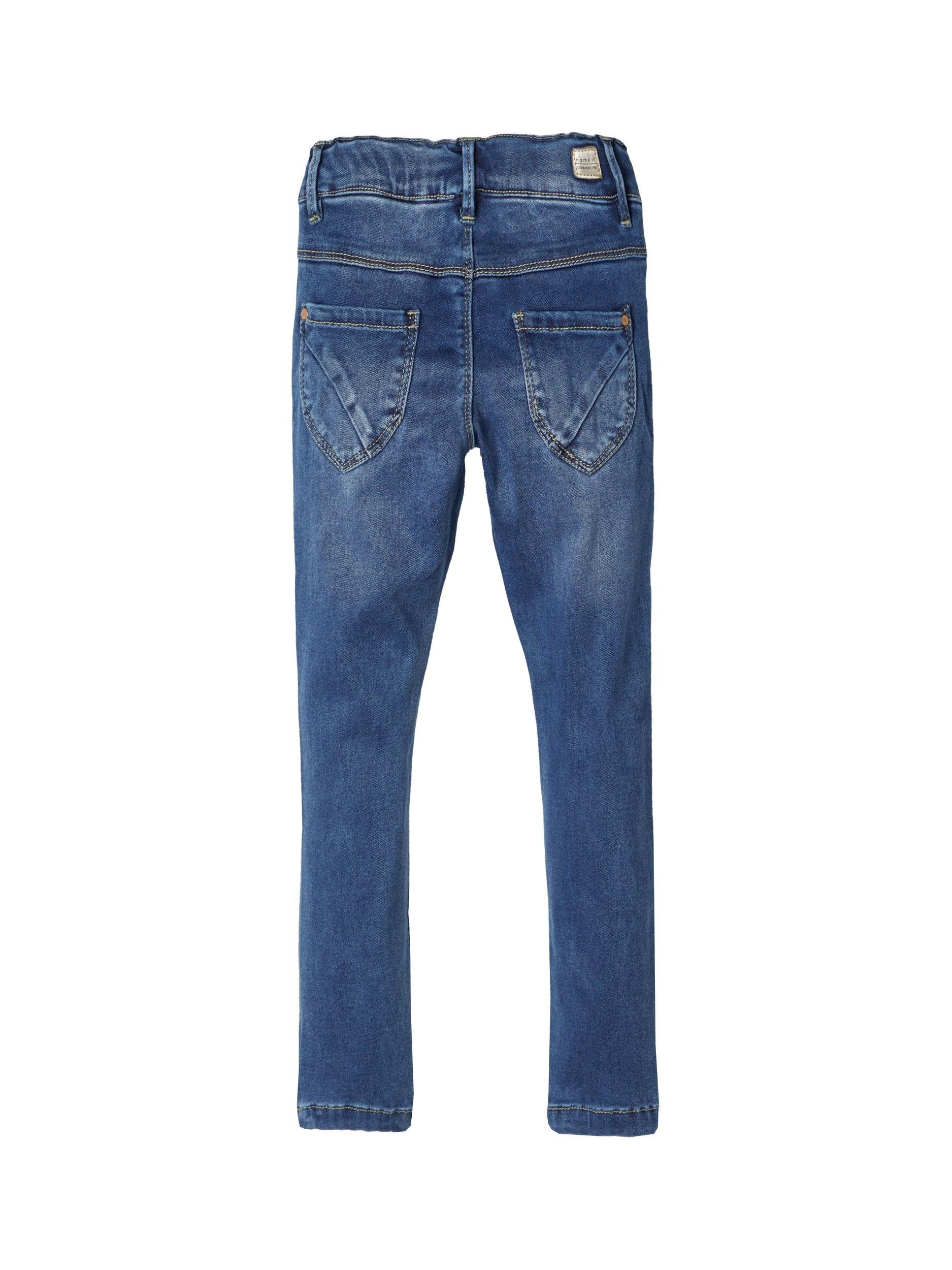 Name It Jeggings Mädchen weiche Denim-Jeggings 104 mit elastischem Bund