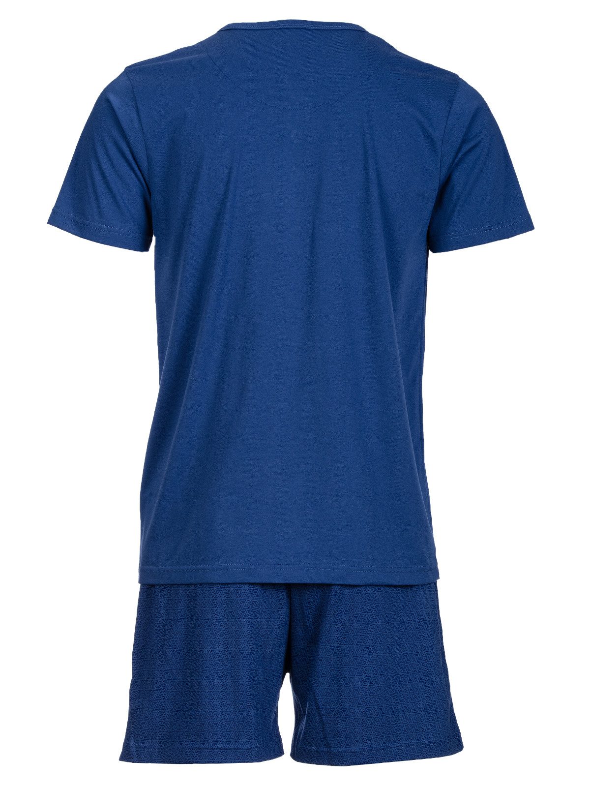 Henry Terre Shorty Robin Dreieck Print Pyjama Set Kurz - Shorts kleine Knopfleiste – Bild 5 von 5