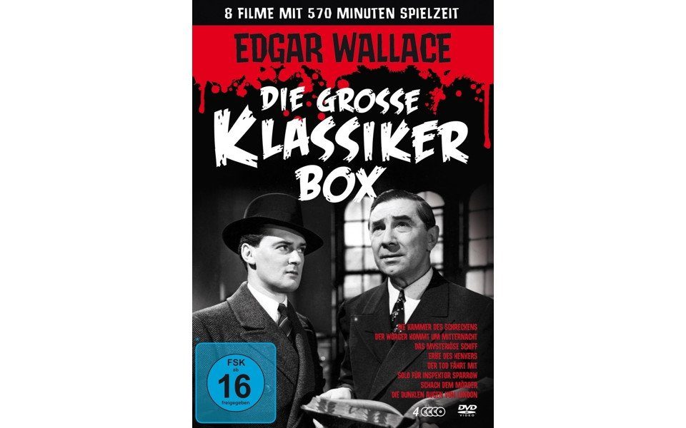 Schröder Media DVD Edgar Wallace - Die grosse Klassikerbox (8 Filme auf 4 DVDs)