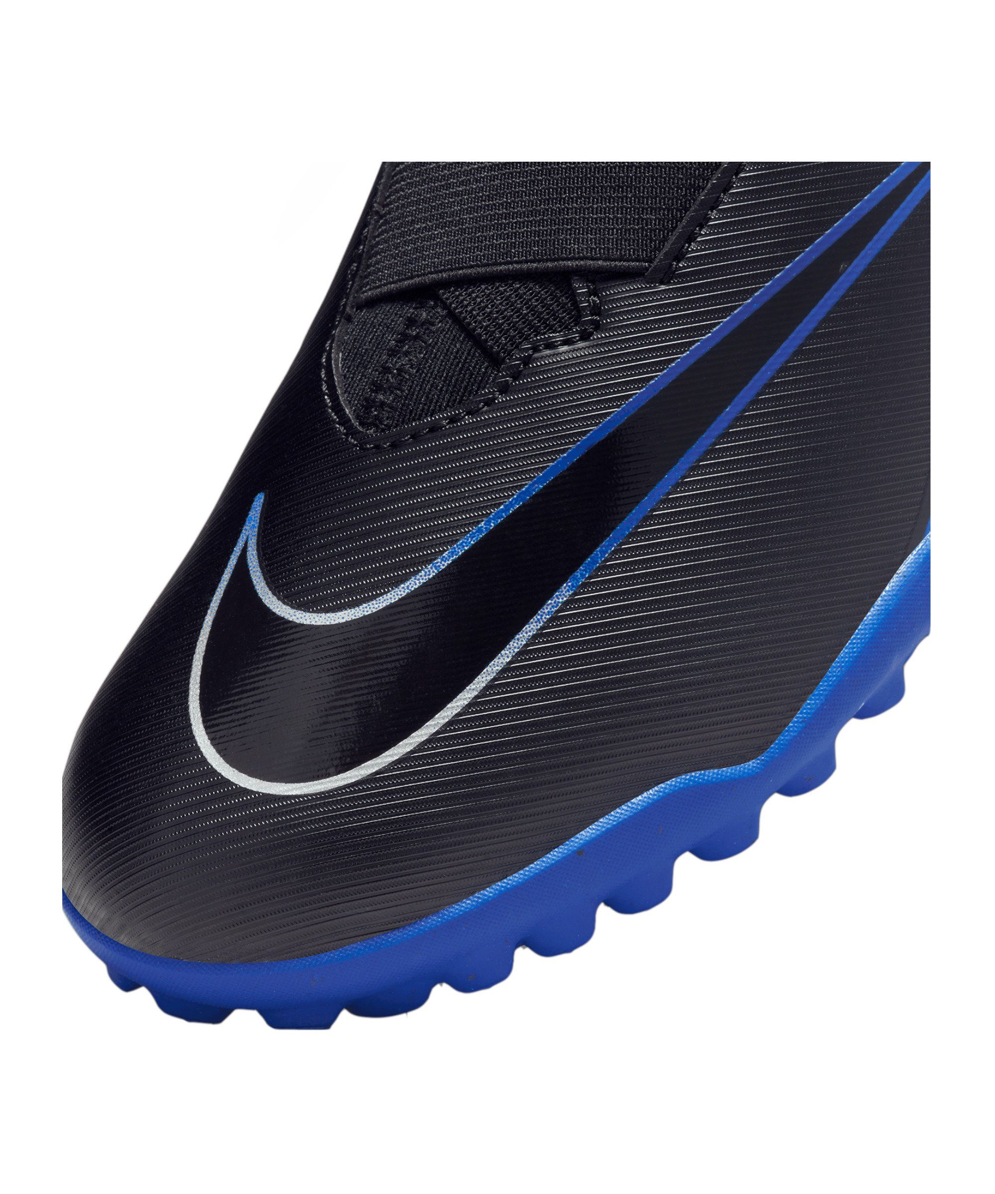 Kids Air Academy schwarzsilberblau Nike Mercurial Fußballschuh Zoom Jr XV Vapor Peak TF Ready